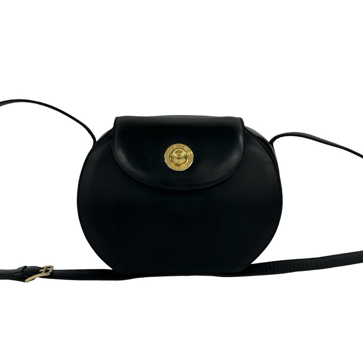 Celine Black Leather Pochette Shoulder Bag (Pre-Owned)