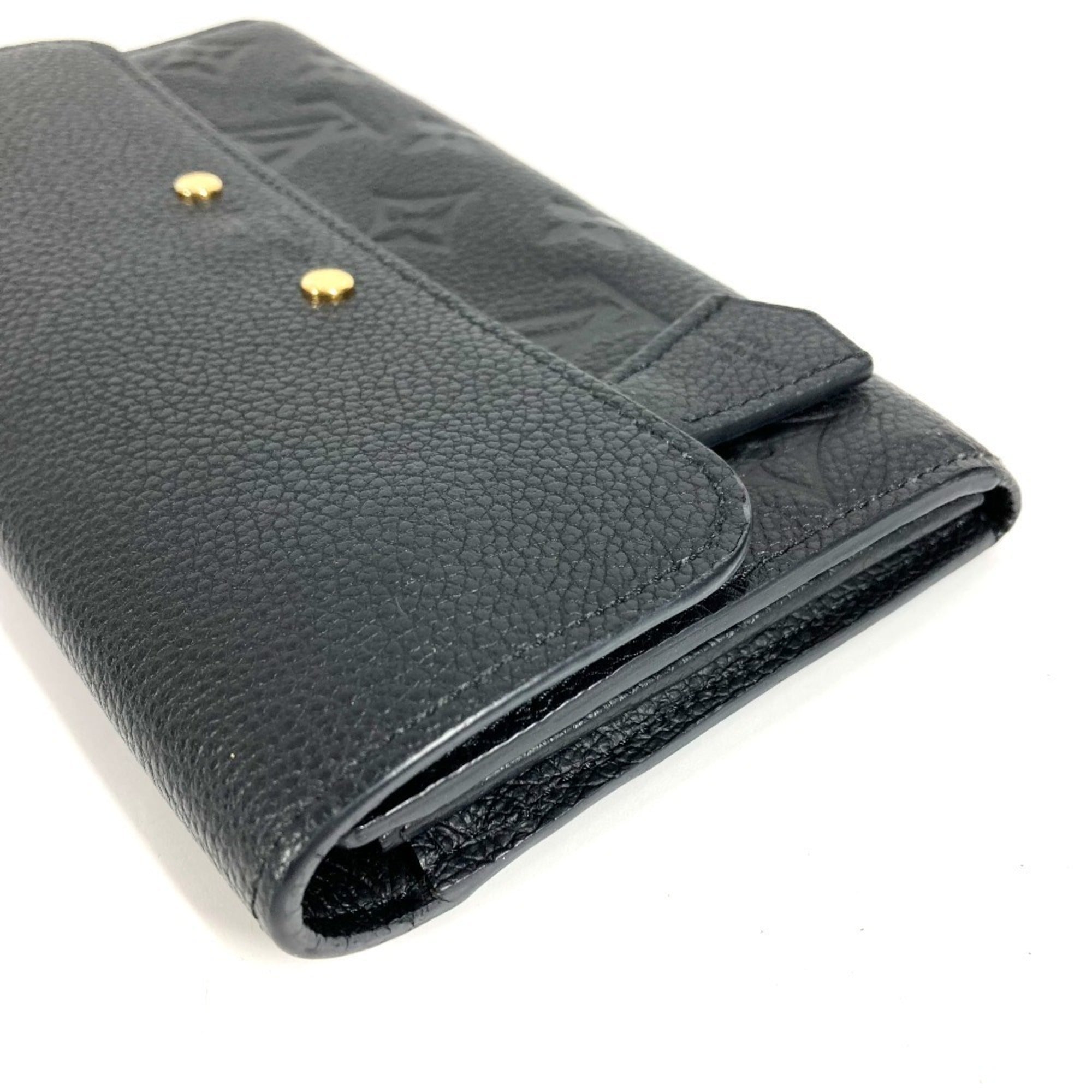 Louis Vuitton Monogram Empreinte Black Noir Monogram Empreinte Long Wallet (Bi-Fold) (Pre-Owned)