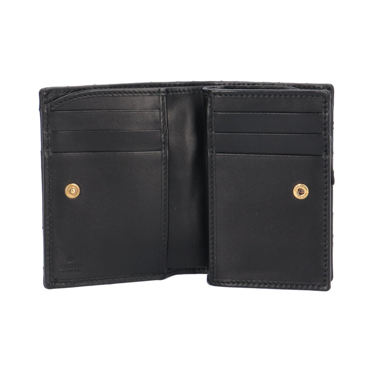 Gucci Black Leather Wallet (Bi-Fold) (Pre-Owned)