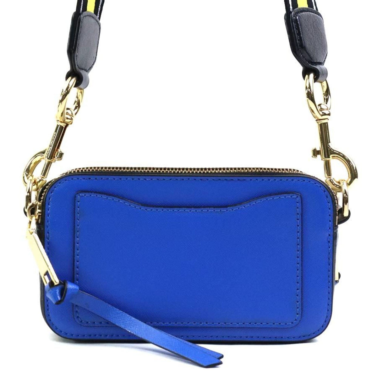 Marc Jacobs Blue Gray Leather Shoulder Bag (Pre-Owned)