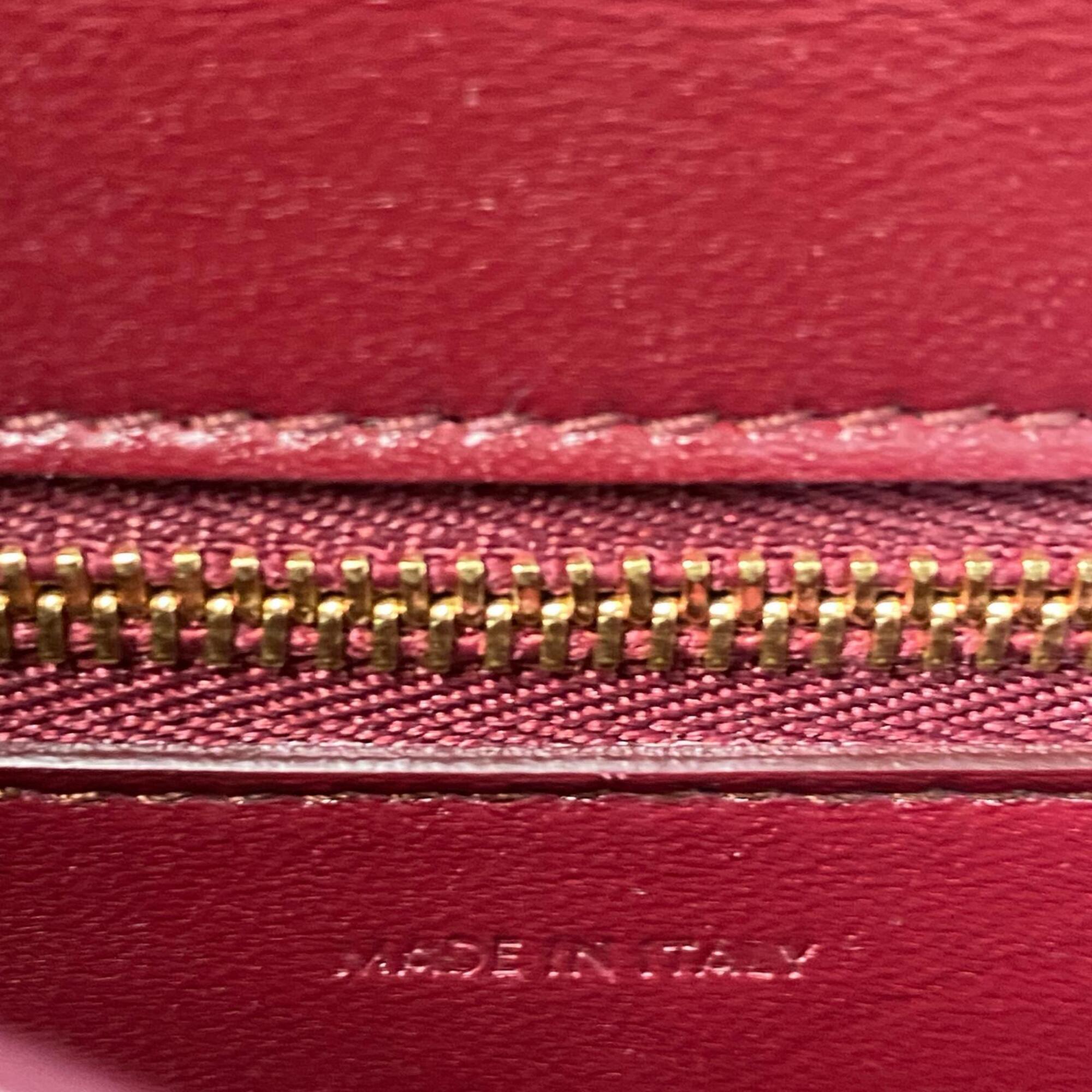 Celine Bordeaux Leather Shoulder Bag (Pre-Owned)