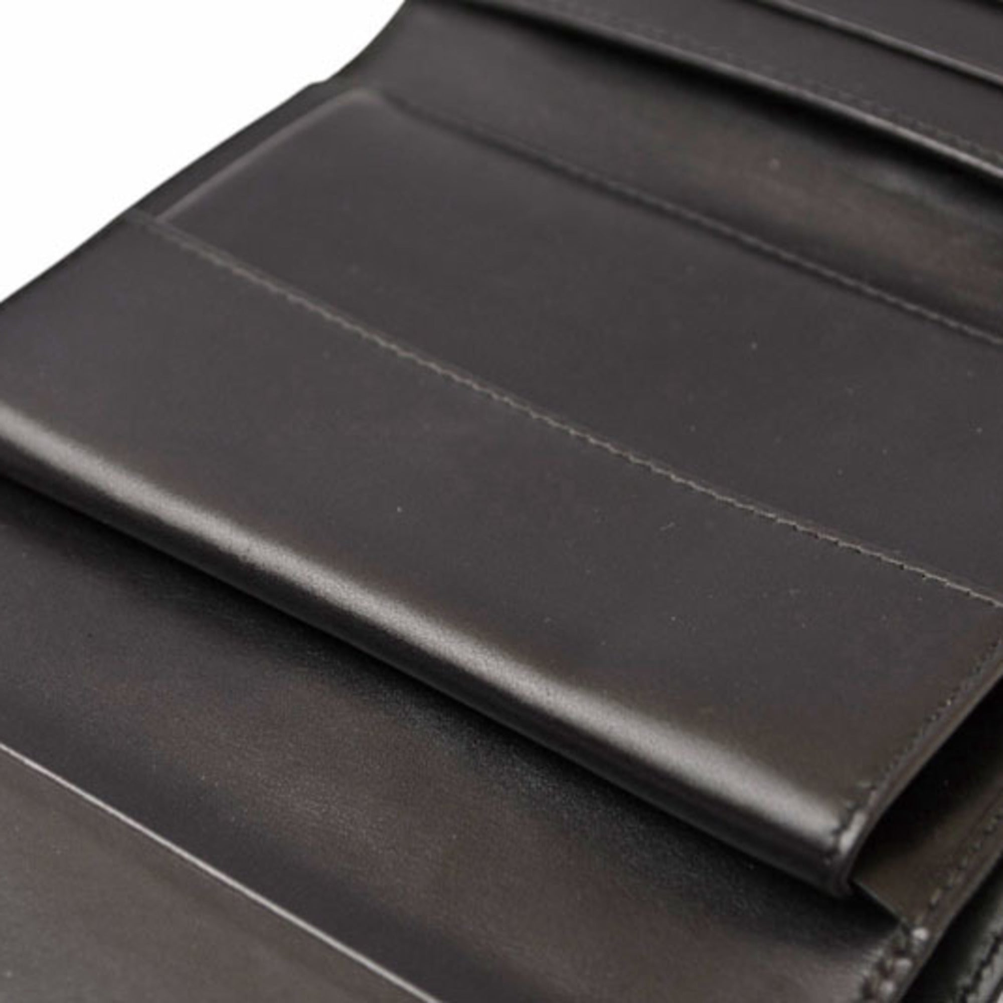 Prada Beige Black Canvas Wallet (Tri-Fold) (Pre-Owned)
