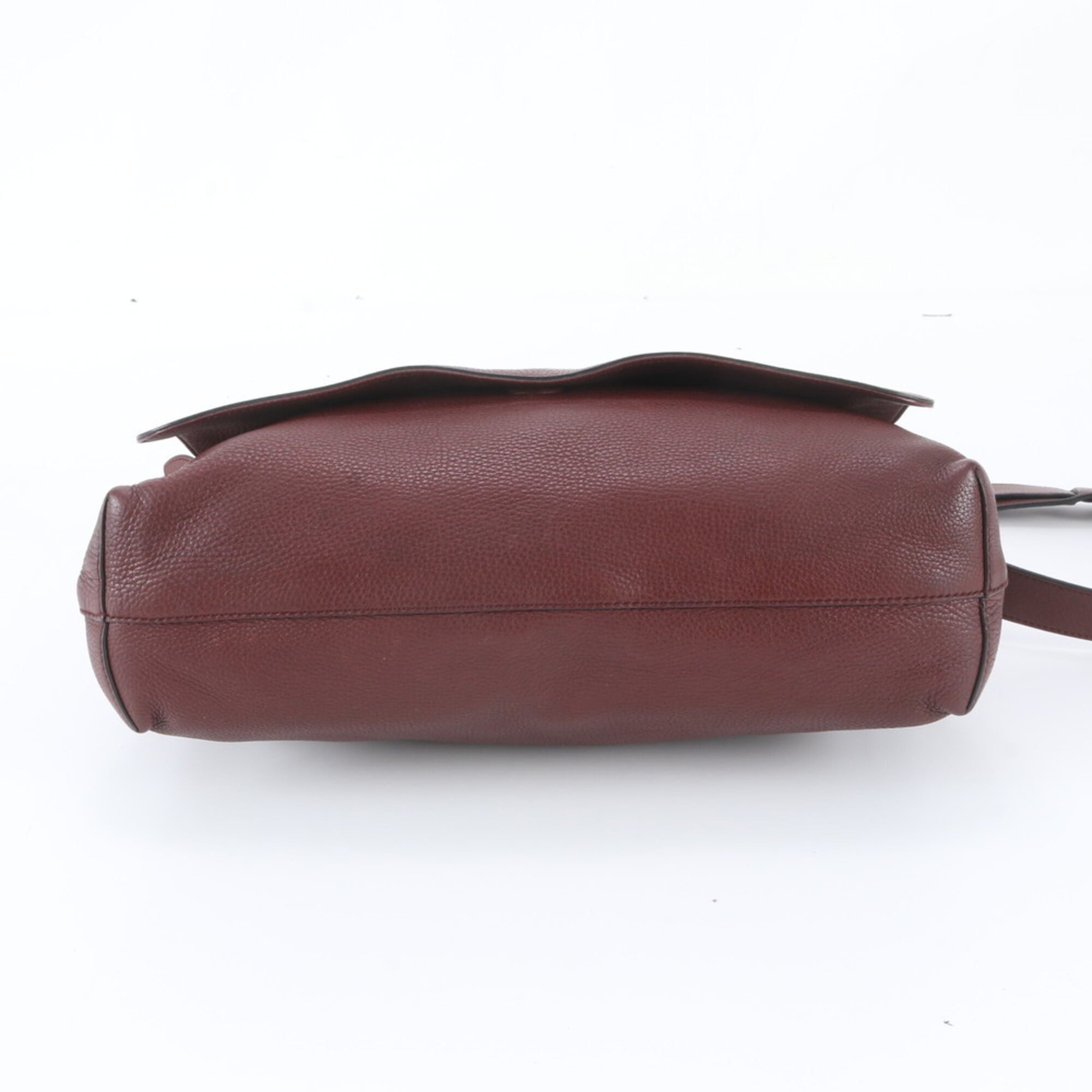 Gucci Red Color Wine Leather Messenger Bag Shoulder Bag (Pre-Owned)