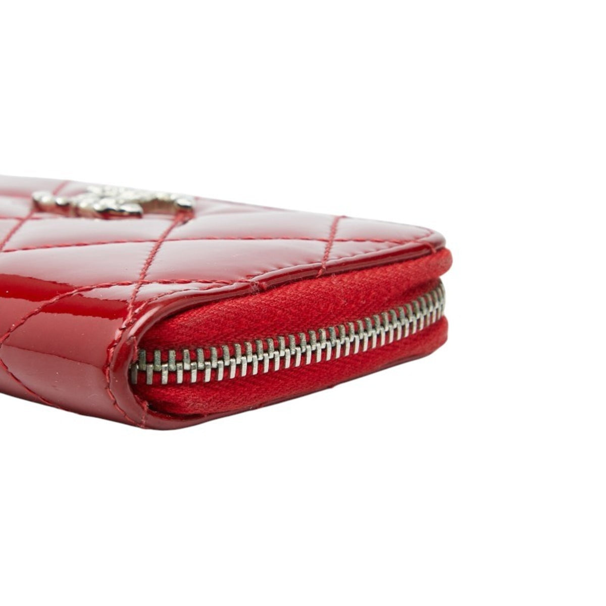 Chanel Red Color Patent Leather Coin Purse/Coin Case (Pre-Owned)