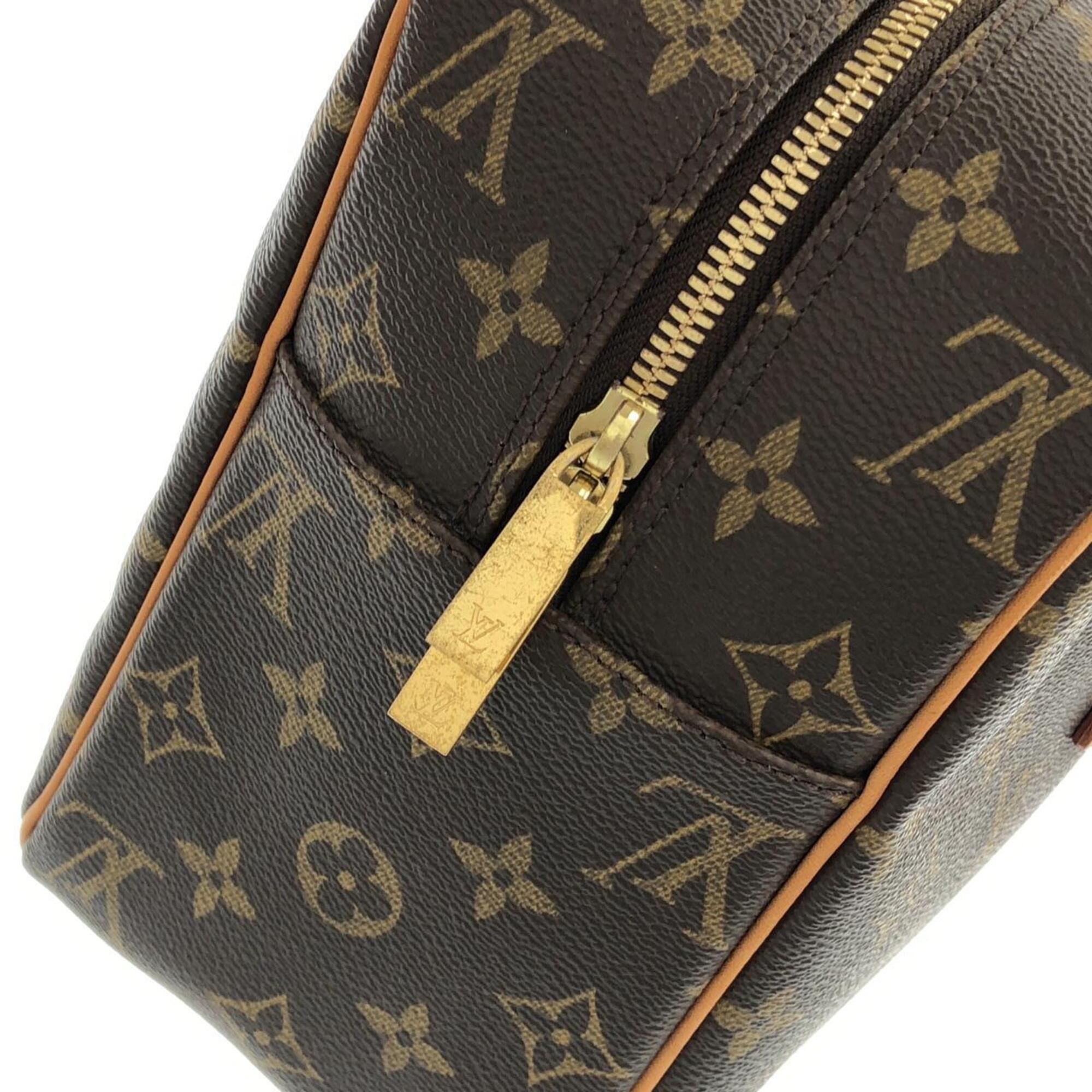 Louis Vuitton Monogram Marron Coated Canvas Shoulder Bag (Pre-Owned)