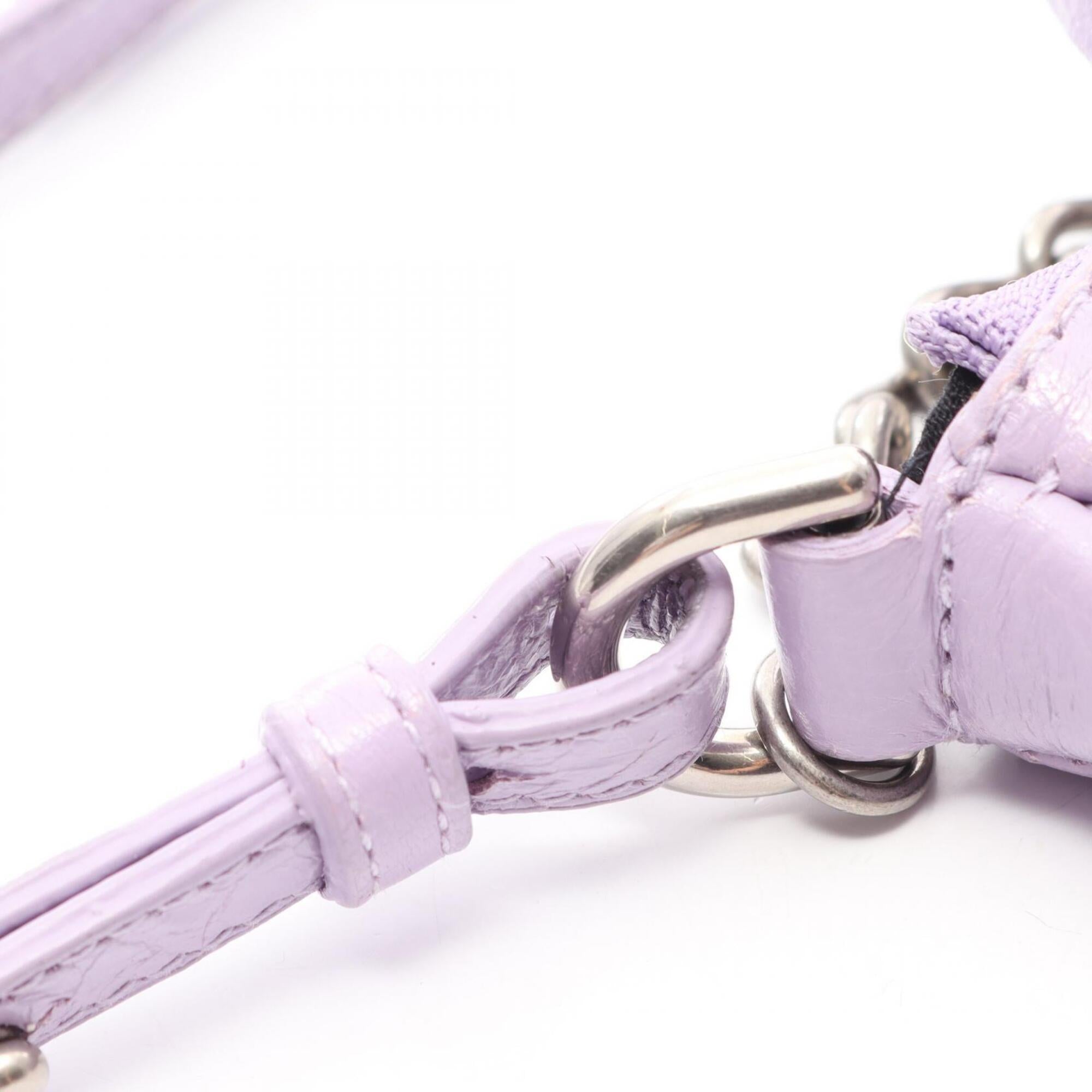 Balenciaga Purple Leather Handbag (Pre-Owned)