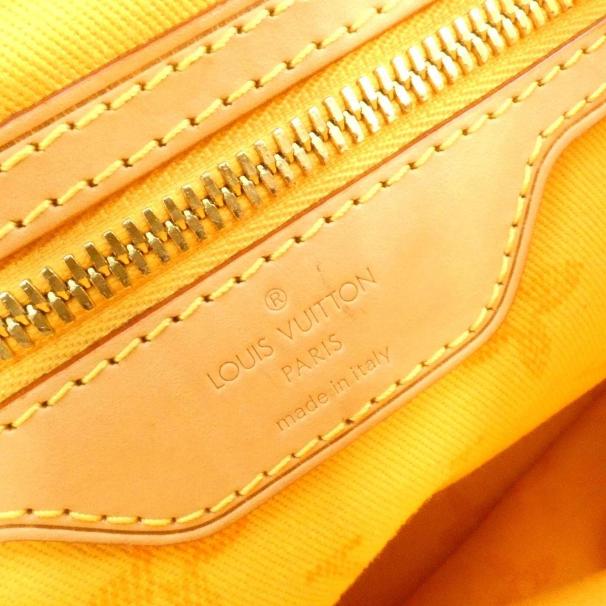 Louis Vuitton Jaune Passion Canvas Handbag (Pre-Owned)