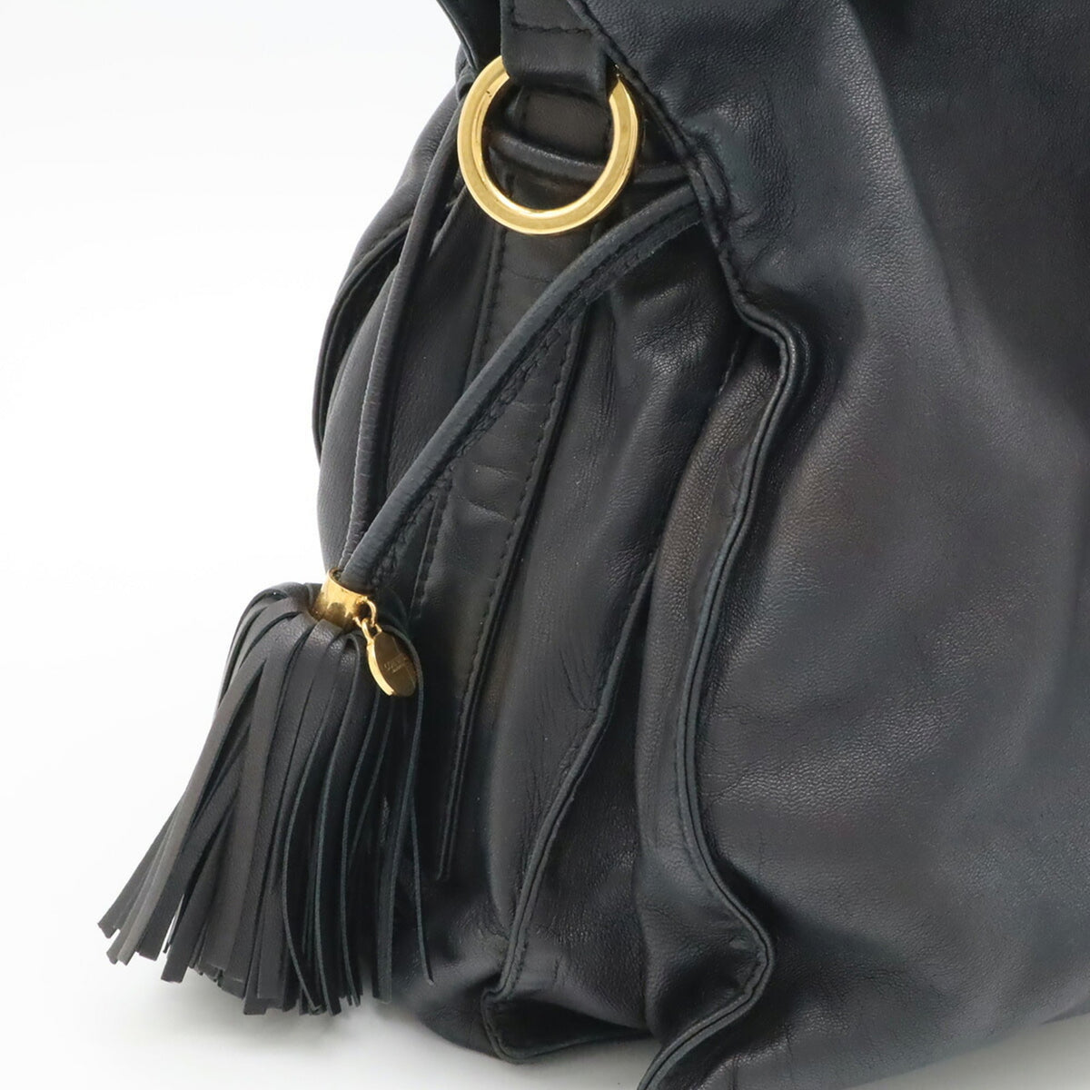 Loewe Black Leather Pochette Shoulder Bag (Pre-Owned)