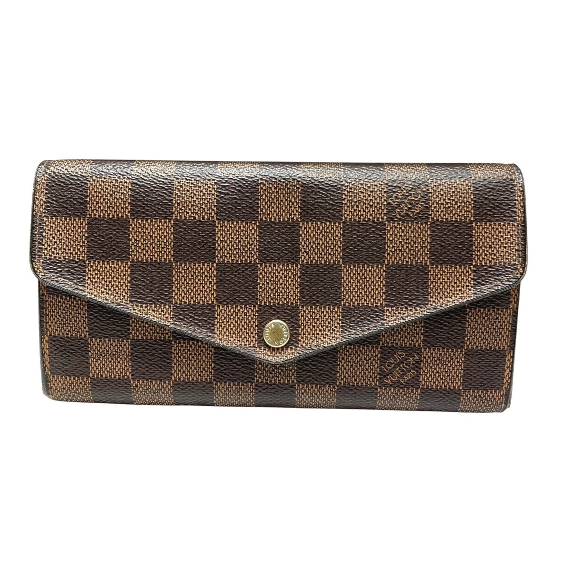 Louis Vuitton Damier Brown Damier Canvas Long Wallet (Bi-Fold) (Pre-Owned)