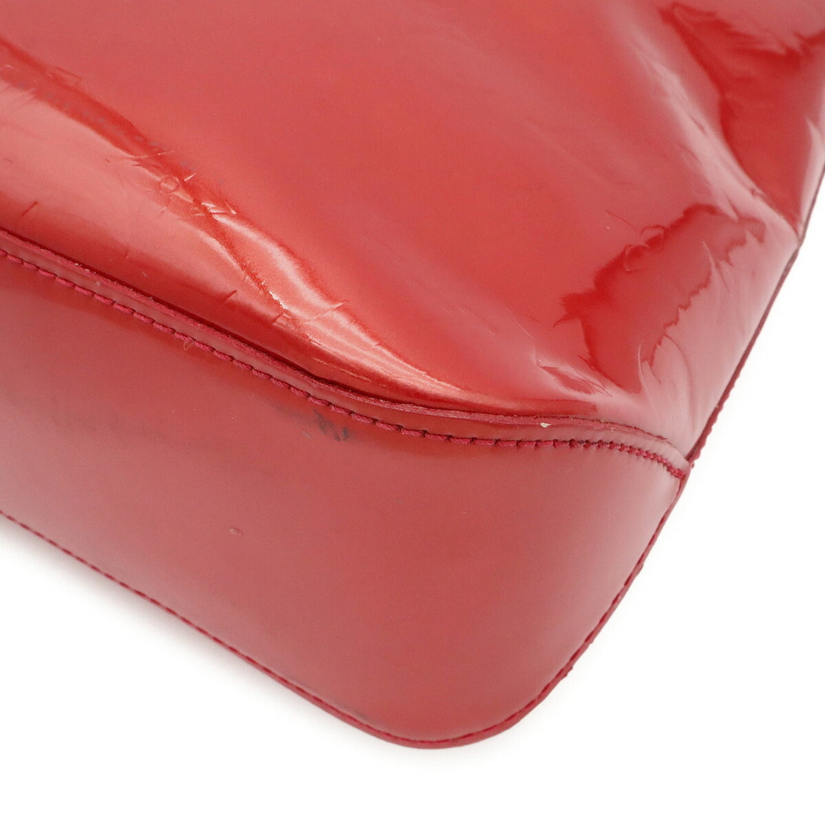 Louis Vuitton Noisette Red Color Leather Tote Bag (Pre-Owned)