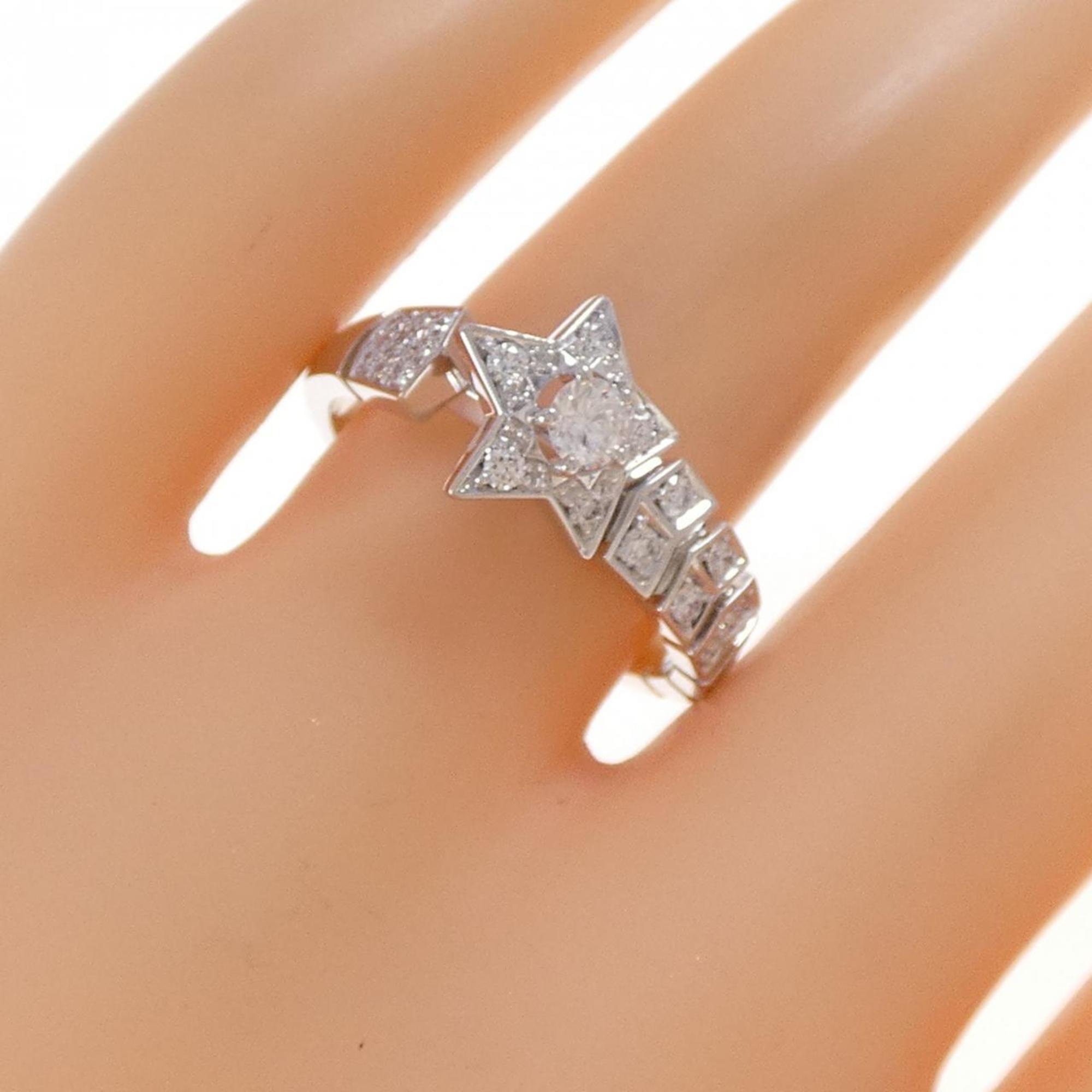 Chanel White Gold White Gold (18K) Band Ring (Pre-Owned)