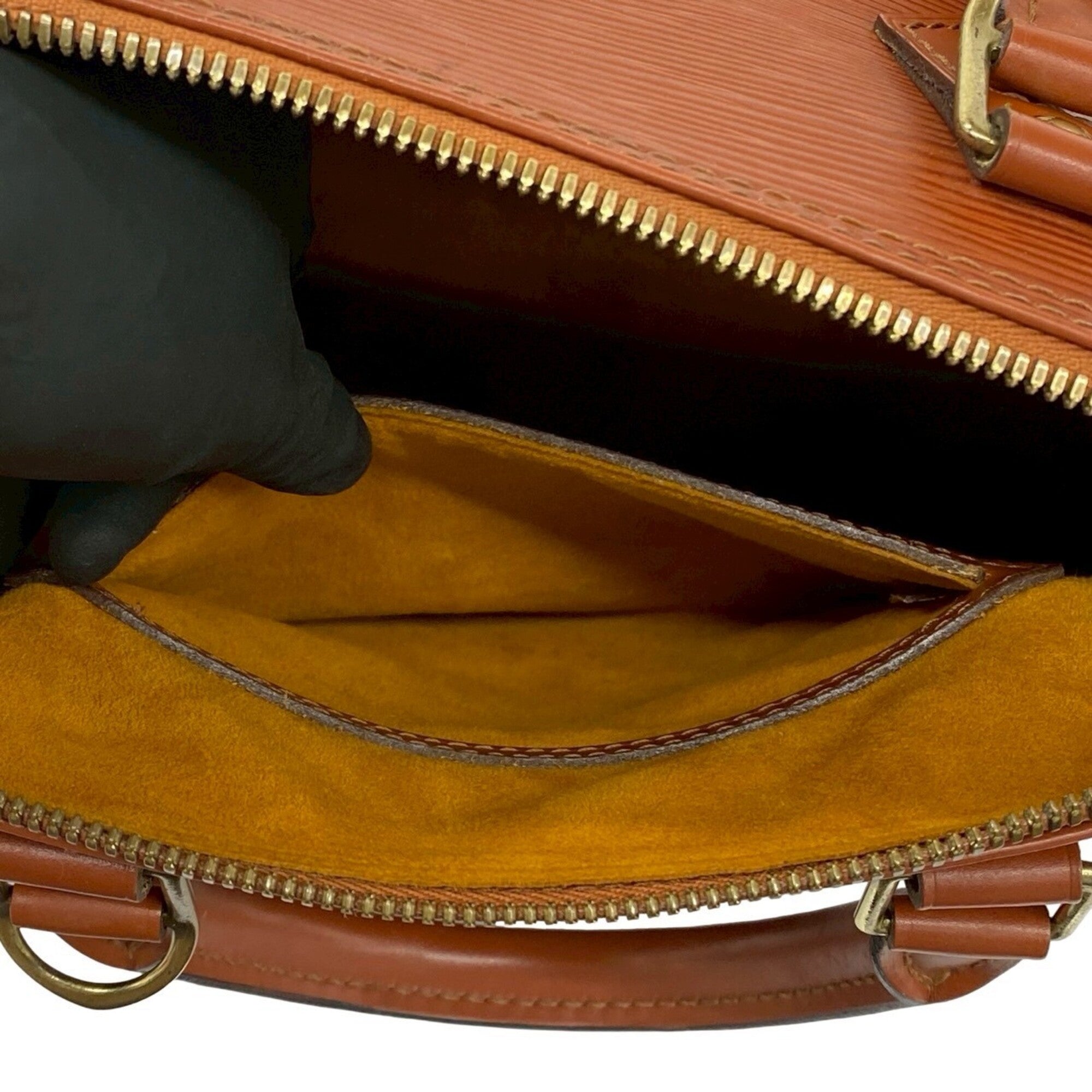 Louis Vuitton Brown Leather Boston Bag Handbag (Pre-Owned)
