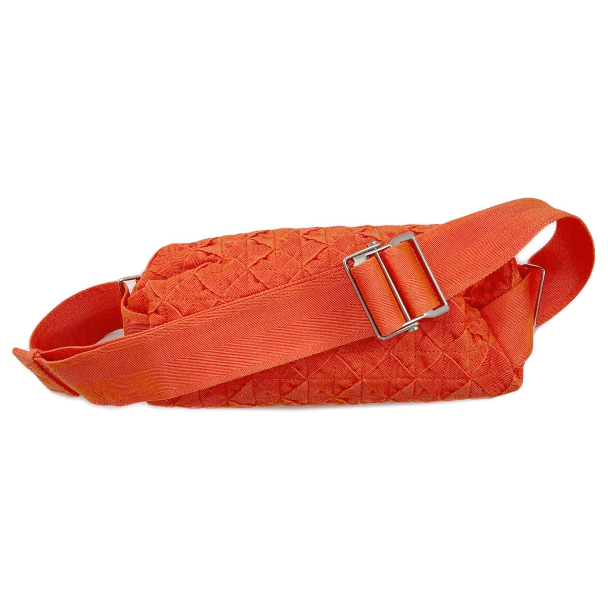 Bottega Veneta Orange Canvas Sling Bag (Pre-Owned)