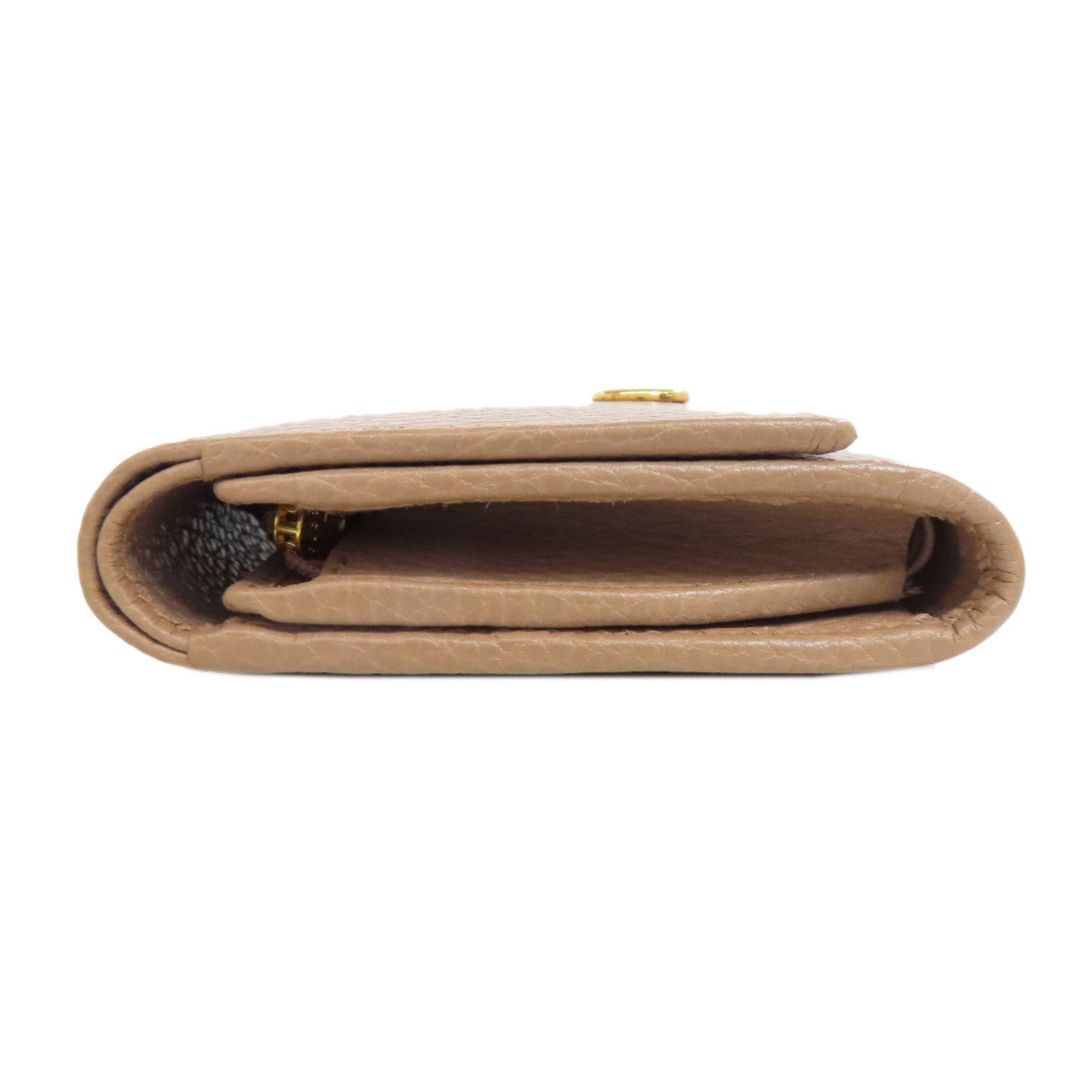 Gucci Beige Leather Wallet (Bi-Fold) (Pre-Owned)