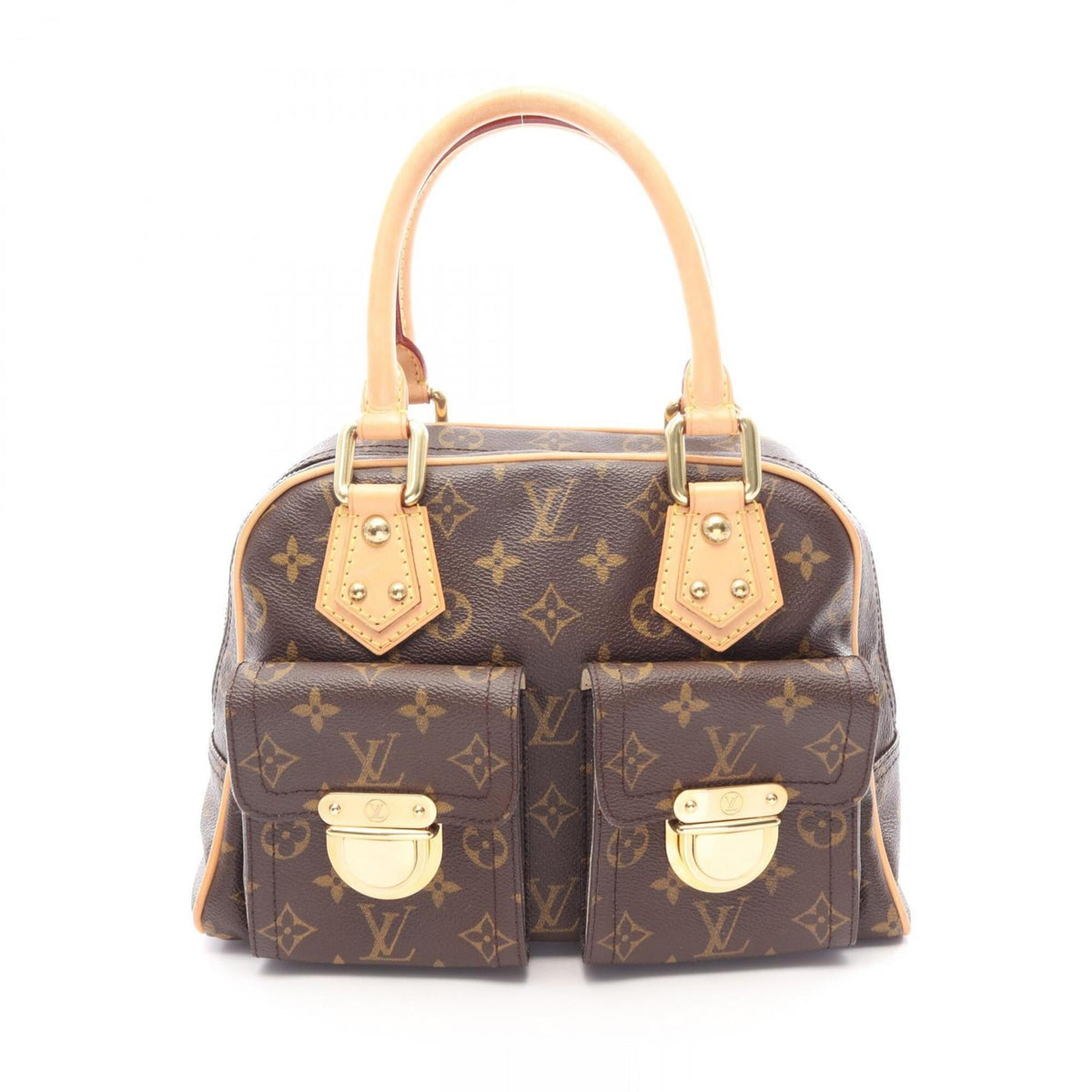 Louis Vuitton Brown Coated Canvas Leather Handbag (Pre-Owned)