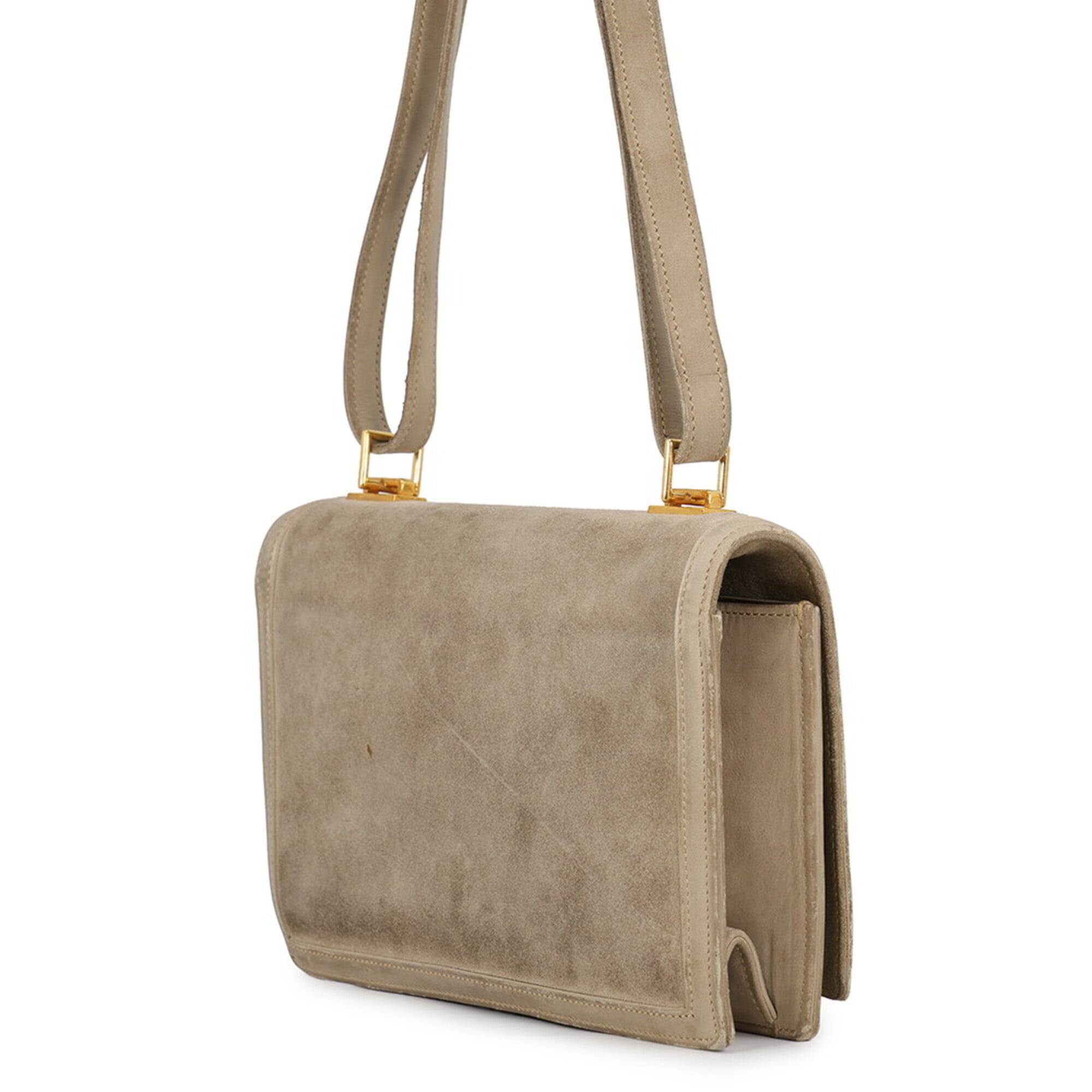 Hermes Kara Beige Handbag Shoulder Bag (Pre-Owned)