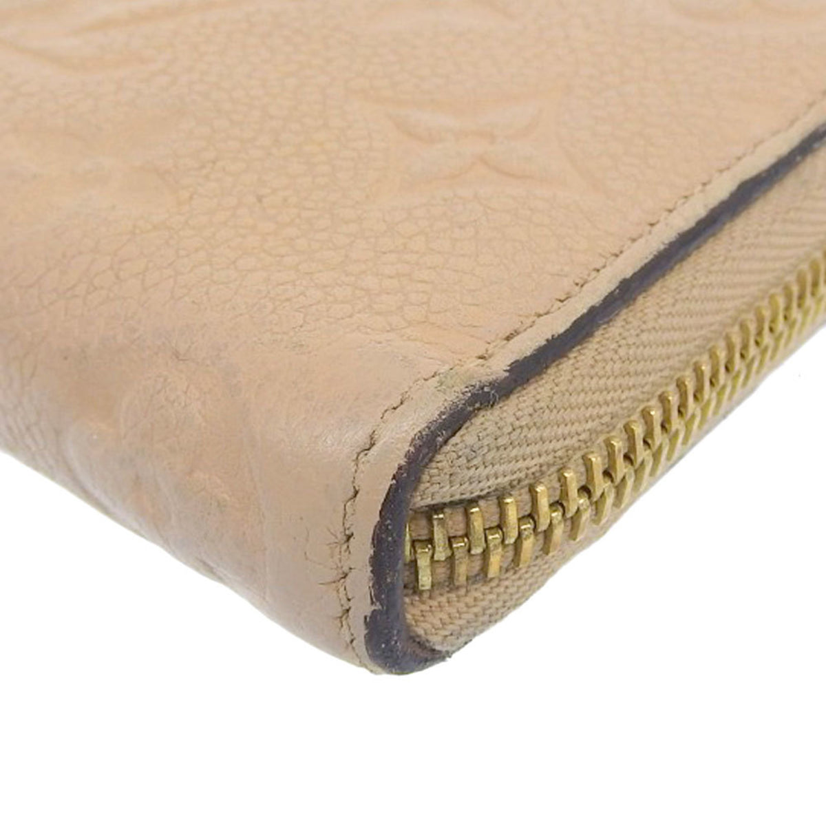 Louis Vuitton Monogram Empreinte Beige Dune Leather Long Wallet (Bi-Fold) (Pre-Owned)