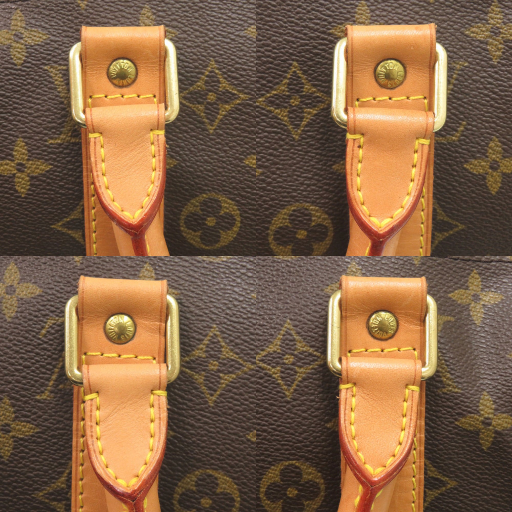 Louis Vuitton Brown Monogram Canvas Boston Bag (Pre-Owned)