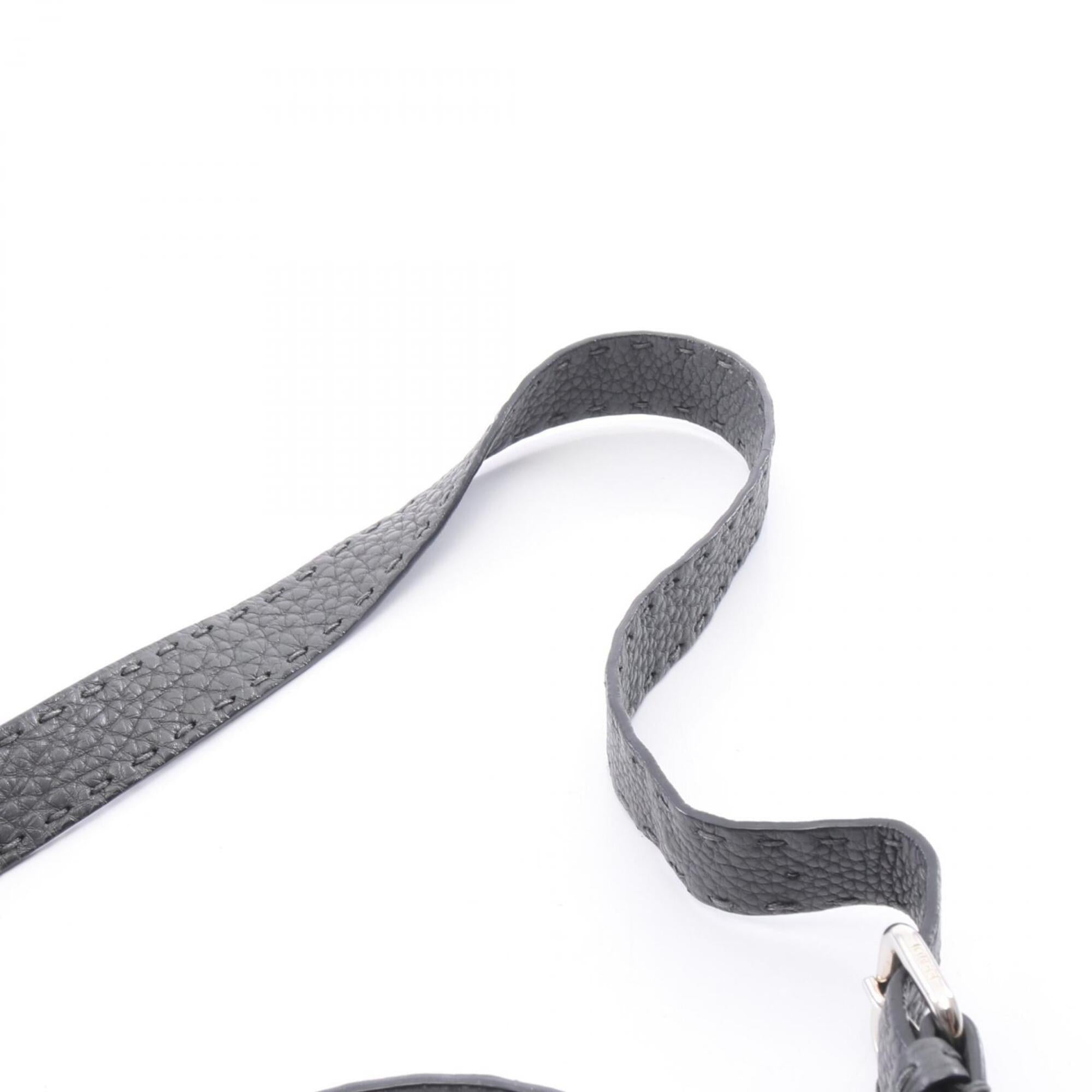Fendi Gray Leather Handbag (Pre-Owned)