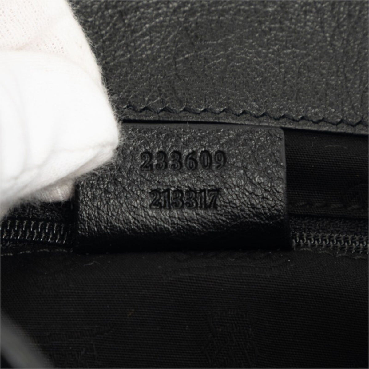 Gucci Guccissima Black Leather Handbag Tote Bag (Pre-Owned)