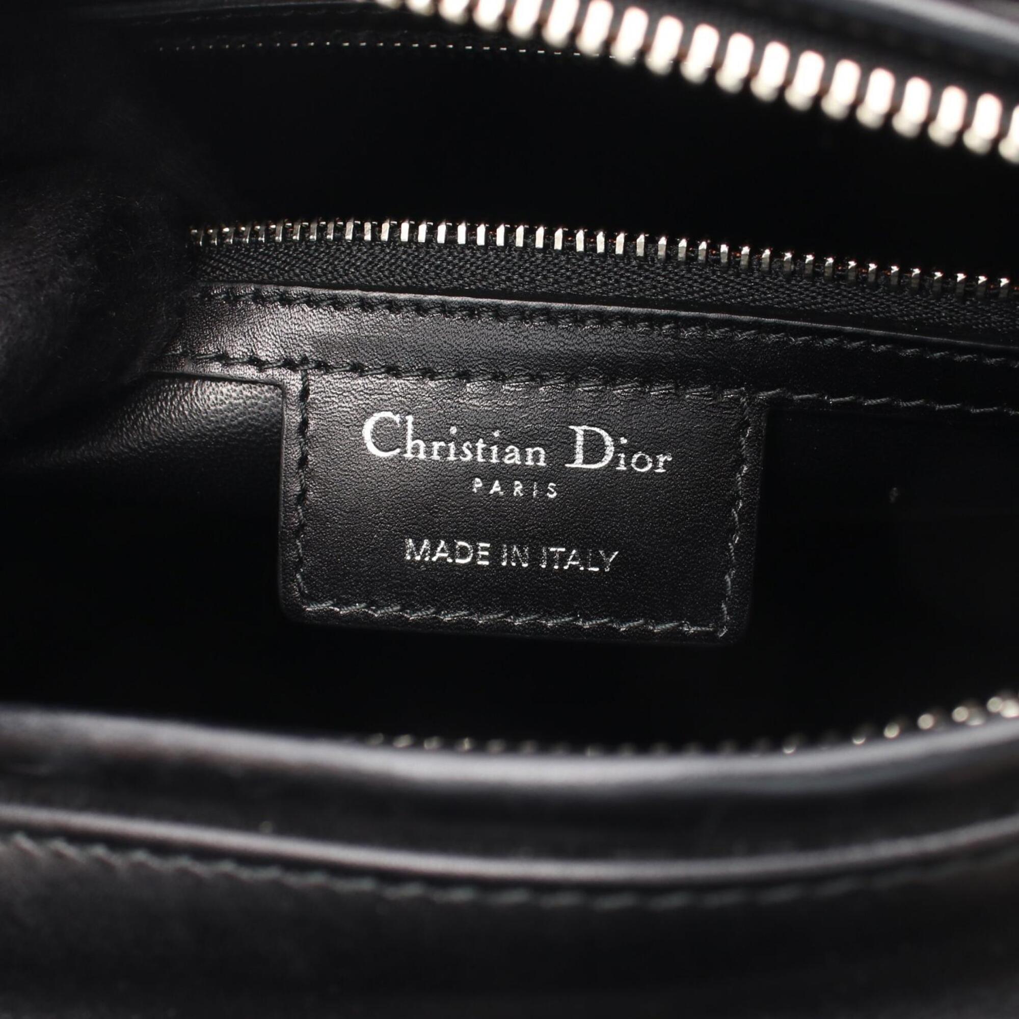 Christian Dior Black Multi-Color Leather Handbag (Pre-Owned)