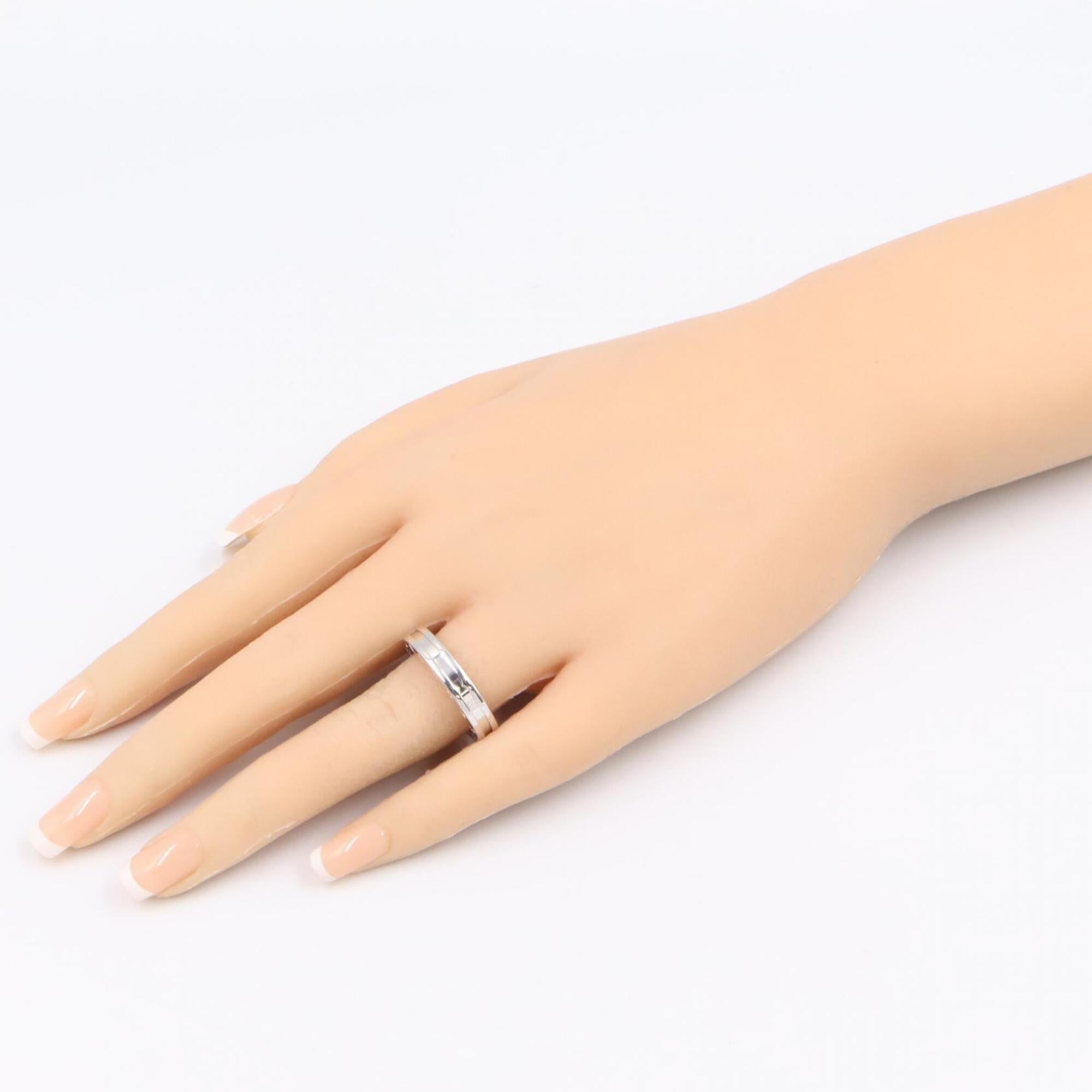 Bvlgari Silver White Gold (18K) Band Ring (Pre-Owned)