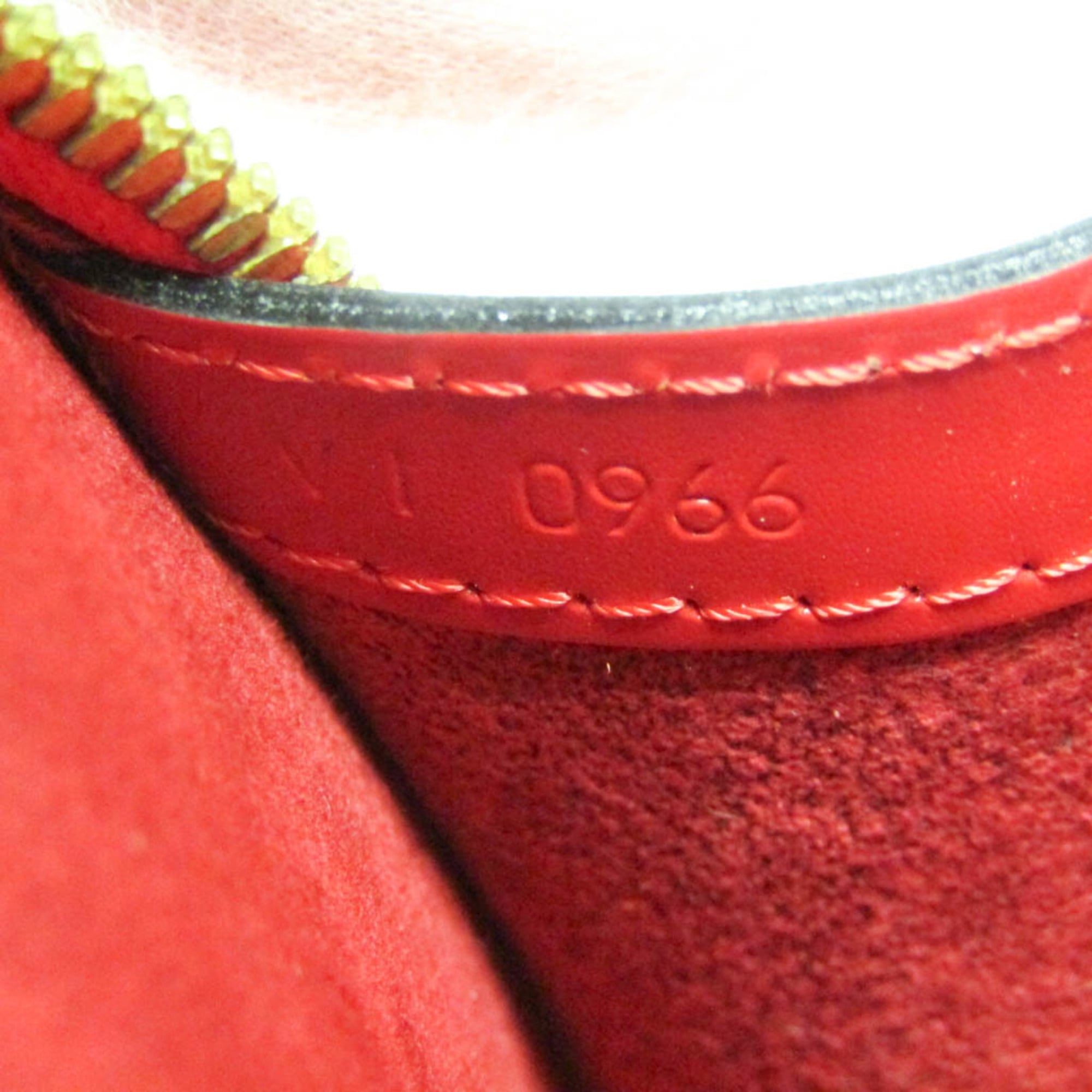 Louis Vuitton Lussac Handbag Epi Leather Red Leather Shoulder Bag Bag (Pre-Owned)