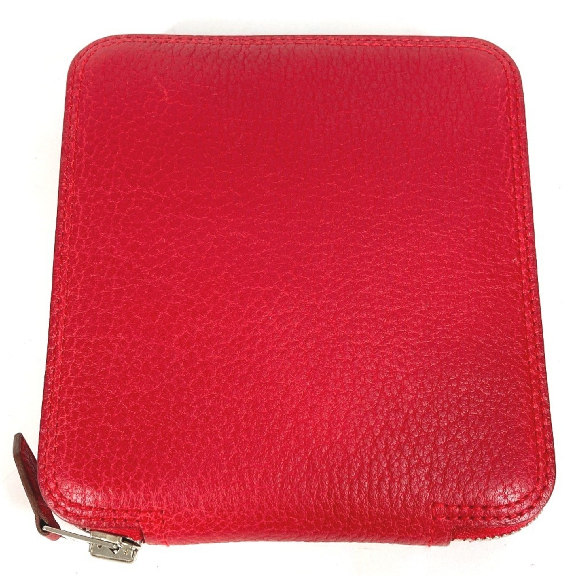 Hermes Red Color Leather Eco-Bag Handbag Shoulder Bag Tote Bag (Pre-Owned)