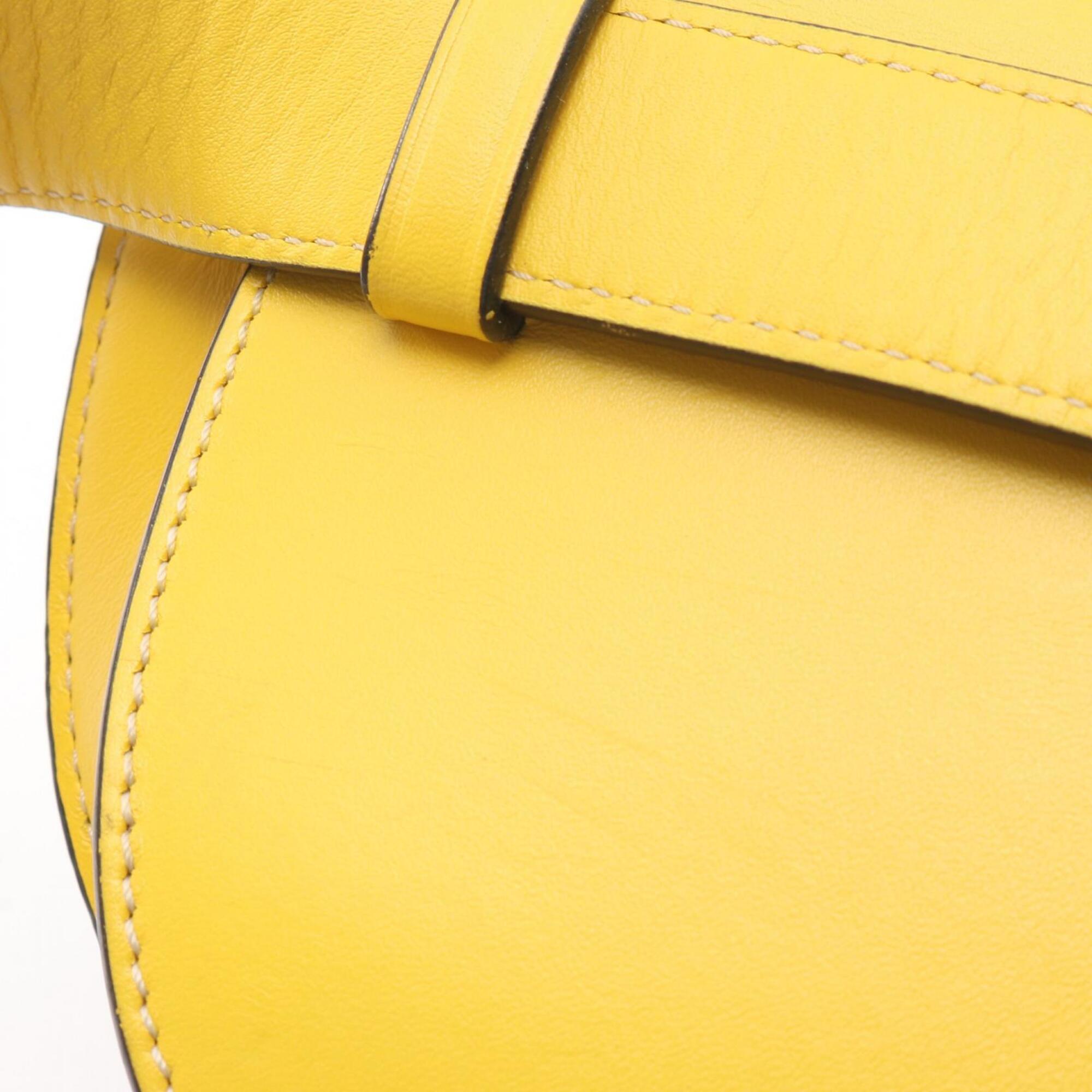Loewe Yellow Leather Fanny Pack Handbag Sling Bag (Pre-Owned)