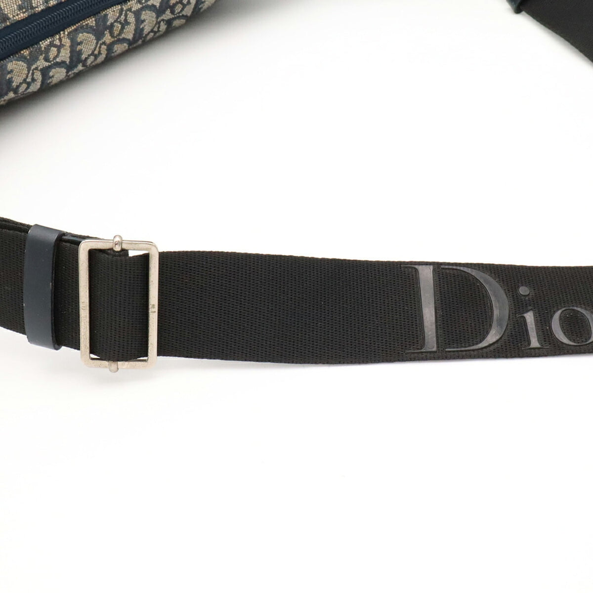 Christian Dior Black Navy Navy Black Trotter Shoulder Bag (Pre-Owned)