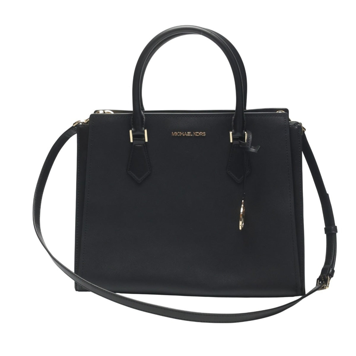 Michael Kors Black Leather Tote Bag (Pre-Owned)