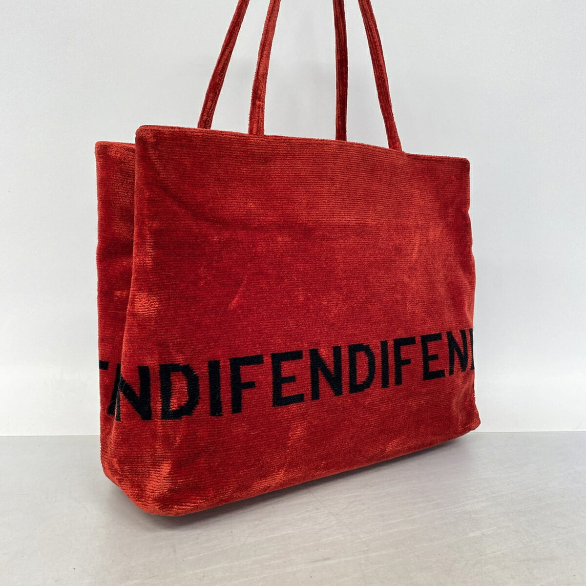 Fendi Black Red Color Tote Bag (Pre-Owned)