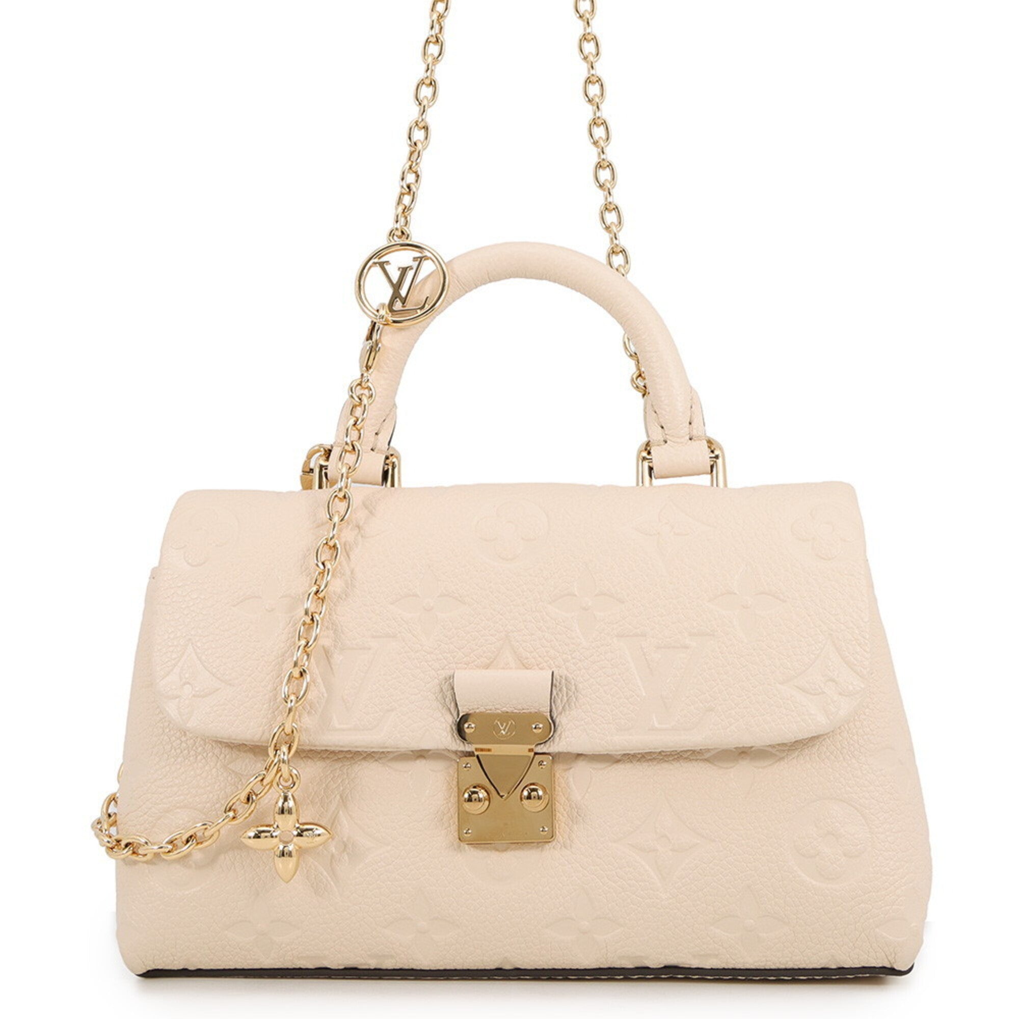 Louis Vuitton Gold Monogram Empreinte Handbag Shoulder Bag (Pre-Owned)