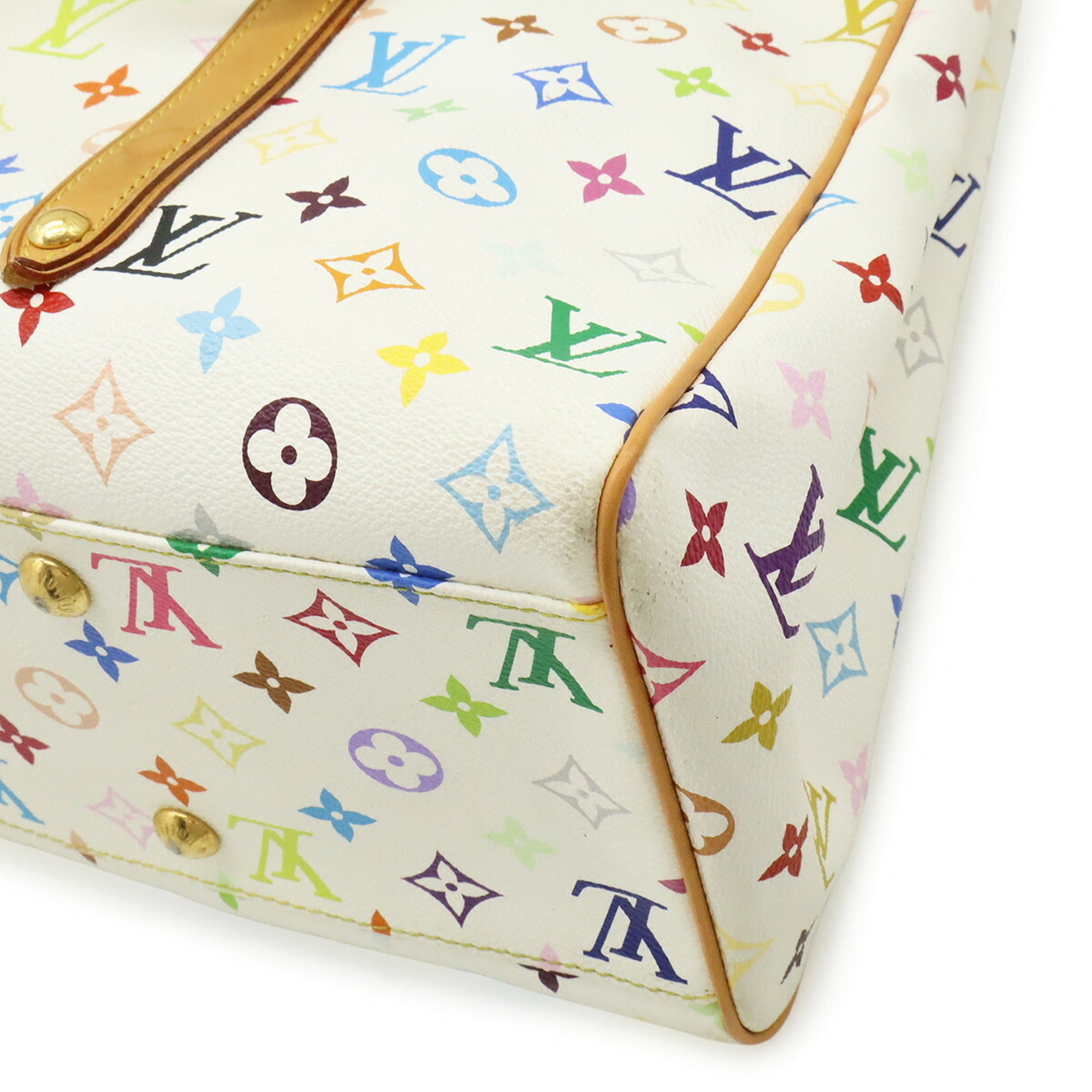 Louis Vuitton Blanc Monogram Multi-Color White Monogram Multicolore Pouch Shoulder Bag Tote Bag (Pre-Owned)