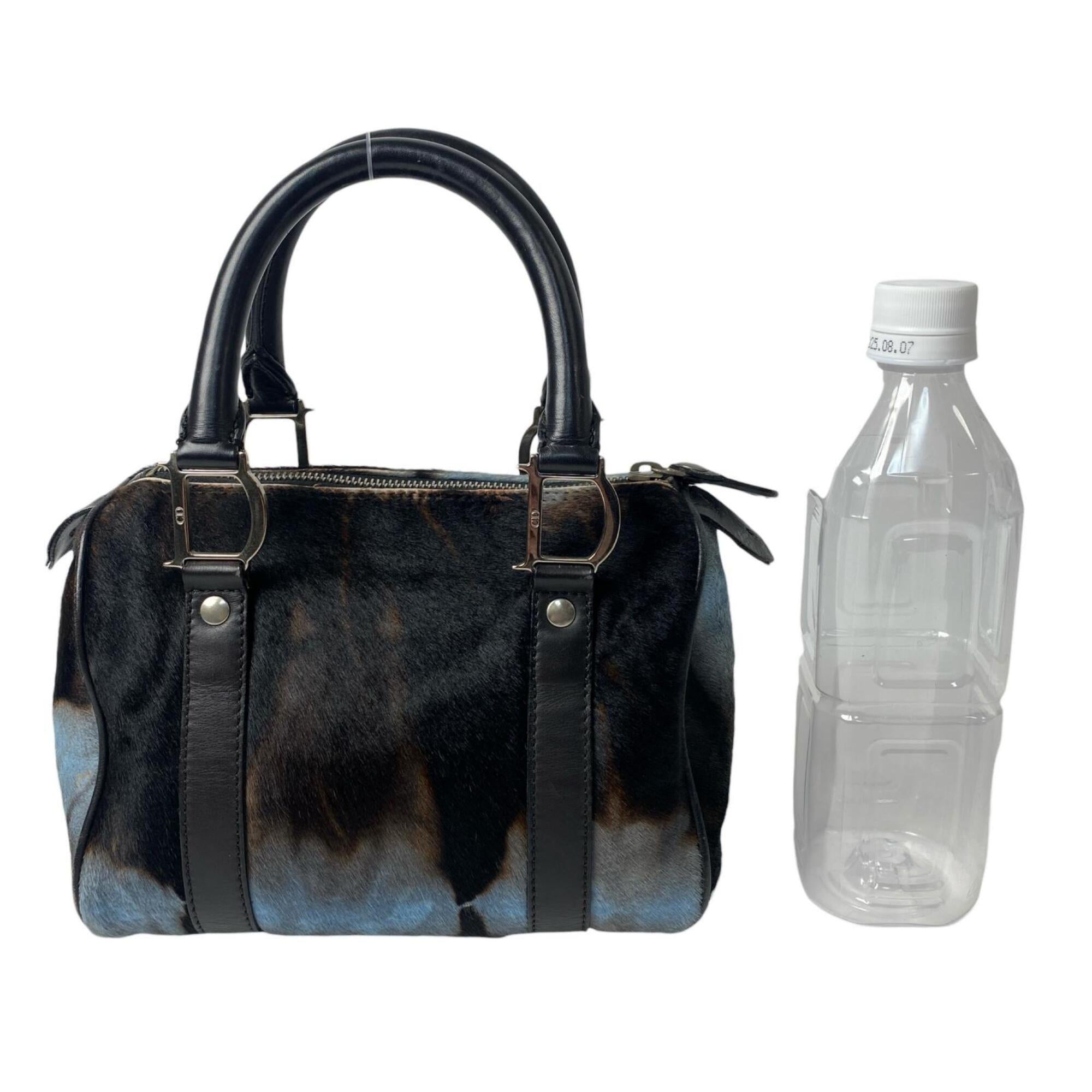Christian Dior Multi-Color Leather Boston Bag Handbag (Pre-Owned)