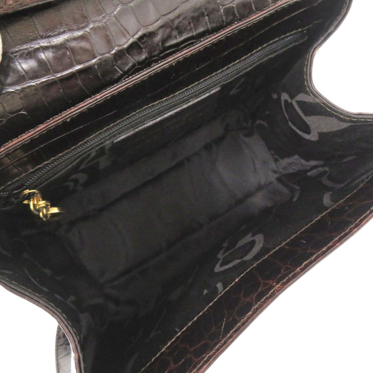 Salvatore Ferragamo Brown Leather Handbag Shoulder Bag (Pre-Owned)