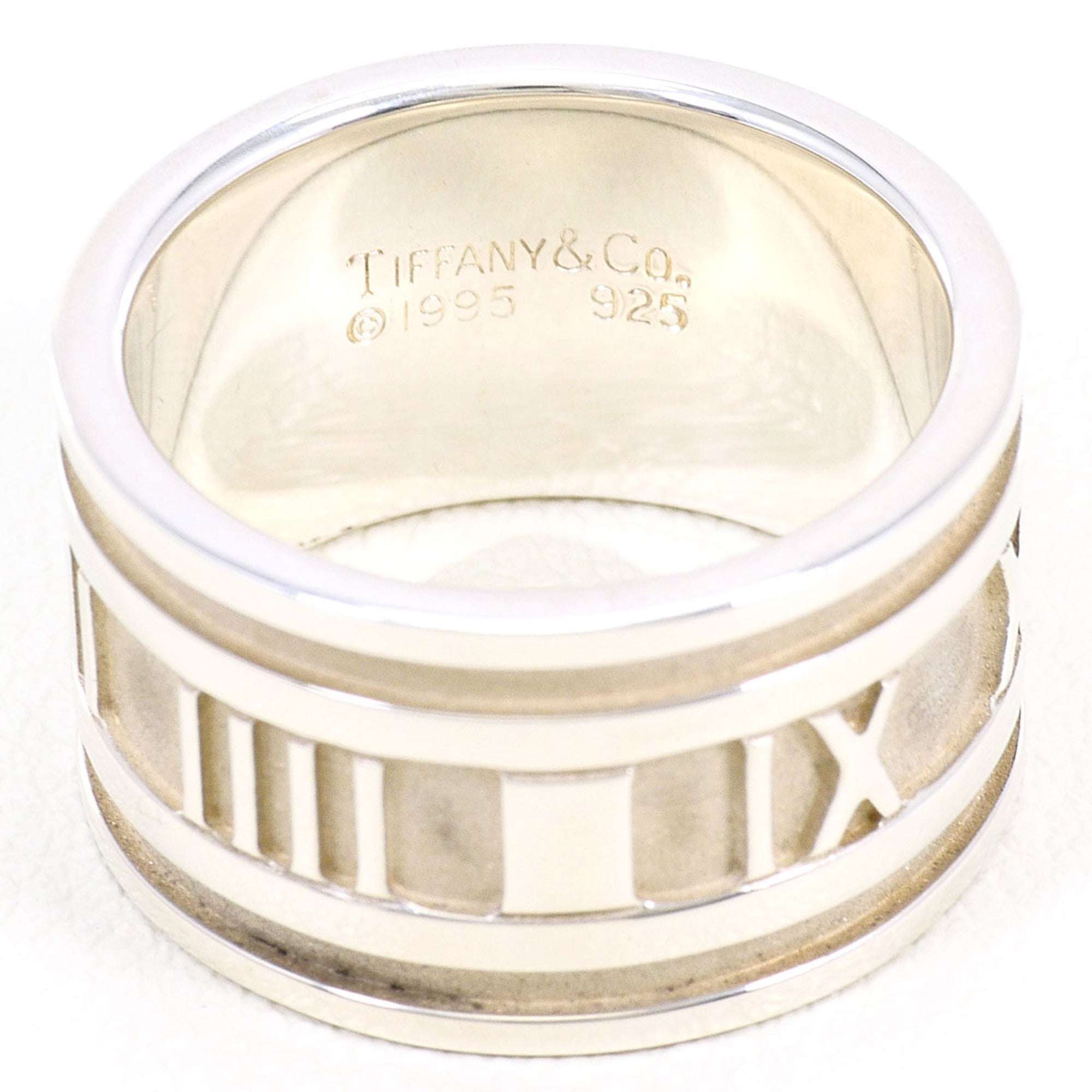 Tiffany Atlas Silver 925 Band Ring (Pre-Owned)