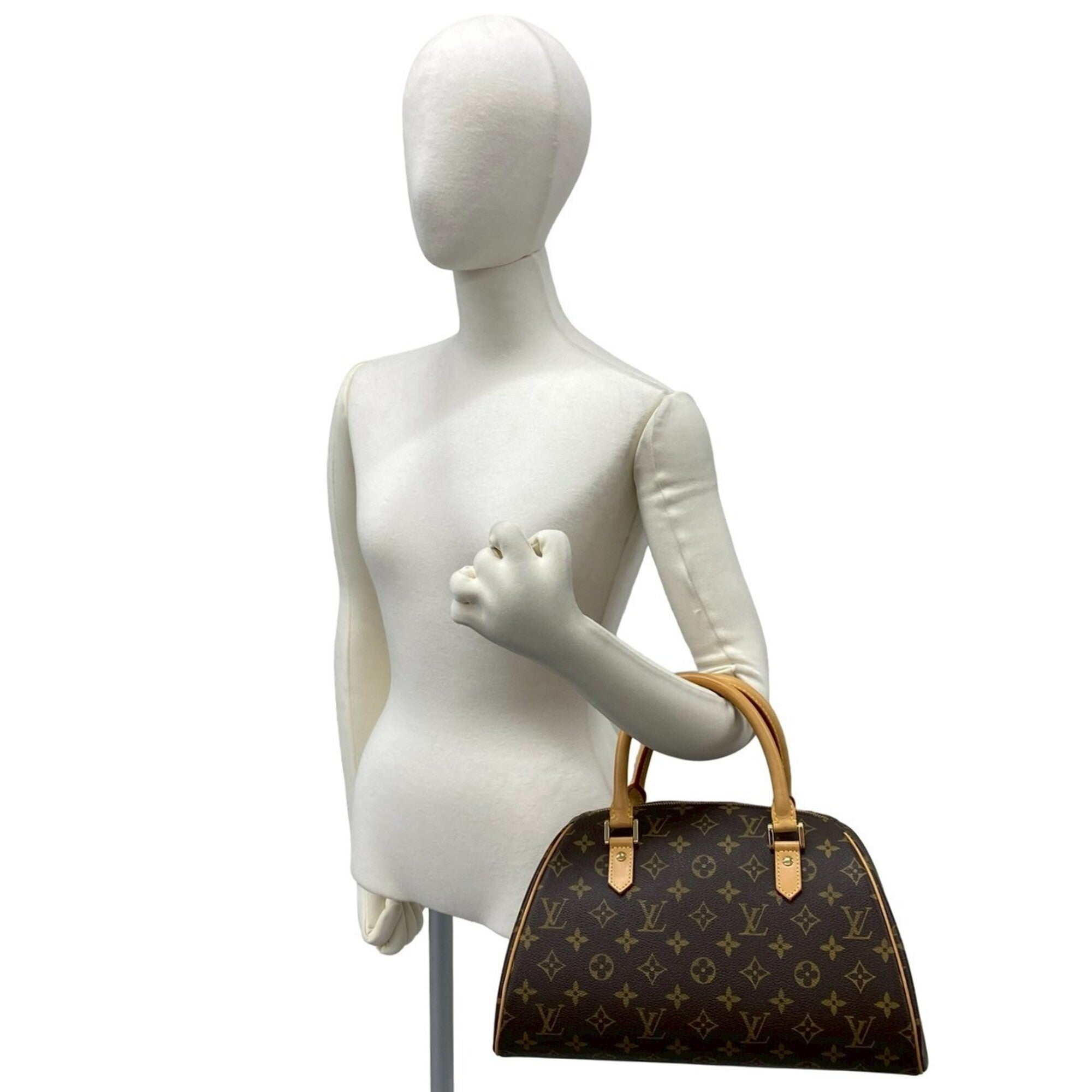Louis Vuitton Brown Leather Boston Bag Handbag (Pre-Owned)
