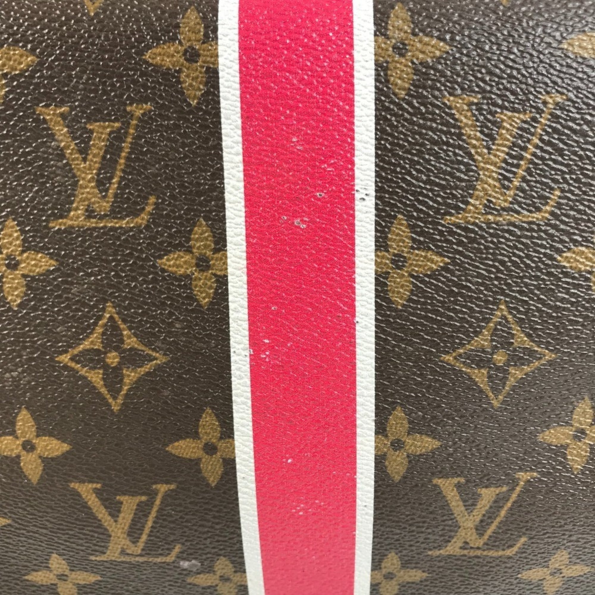 Louis Vuitton Brown Galle Monogram Pink Pivoine Monogram Shoulder Bag Tote Bag (Pre-Owned)