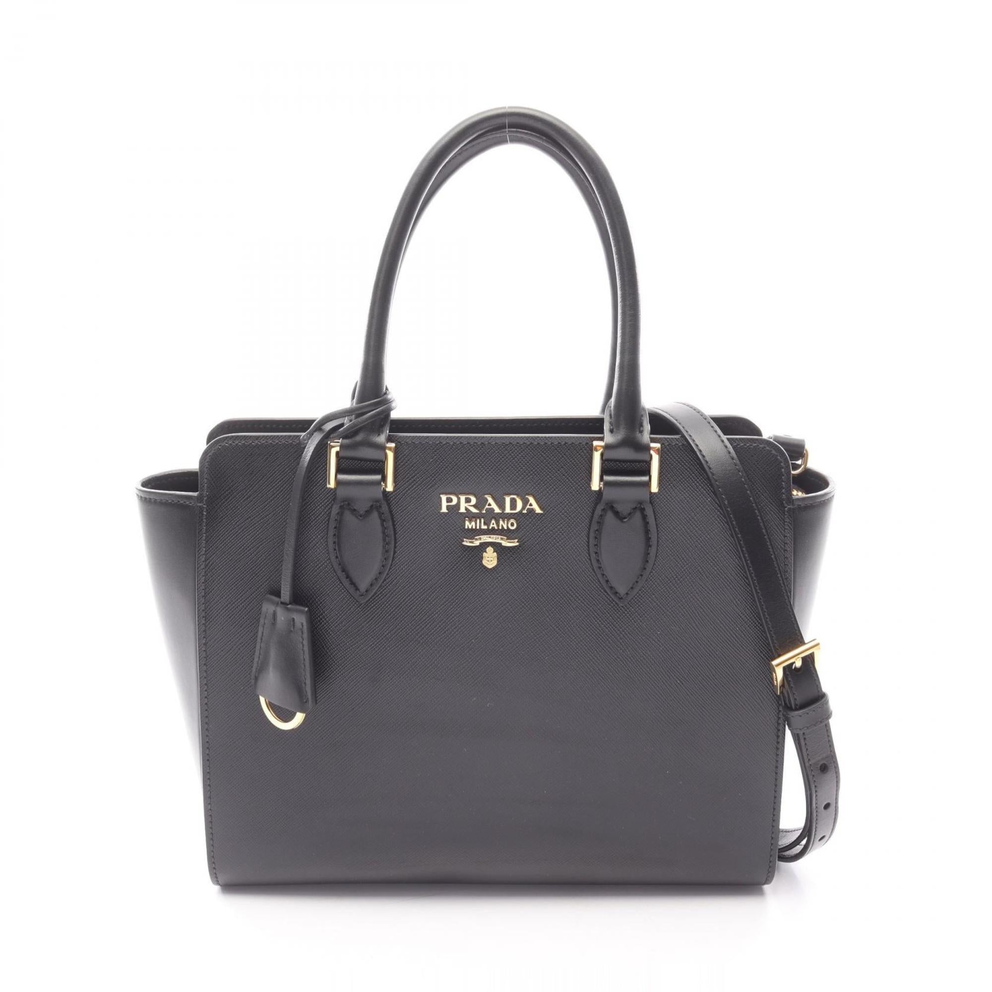 Prada Black Saffiano Handbag (Pre-Owned)