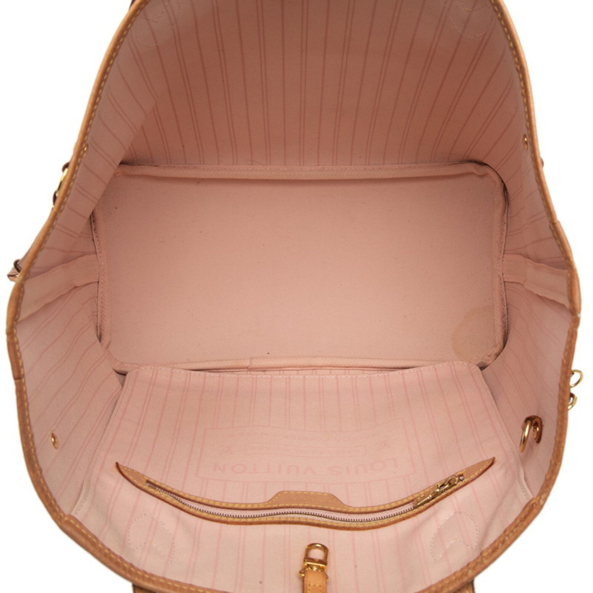 Louis Vuitton Ivory Rose Ballerine Pvc Leather Handbag Pouch Tote Bag (Pre-Owned)