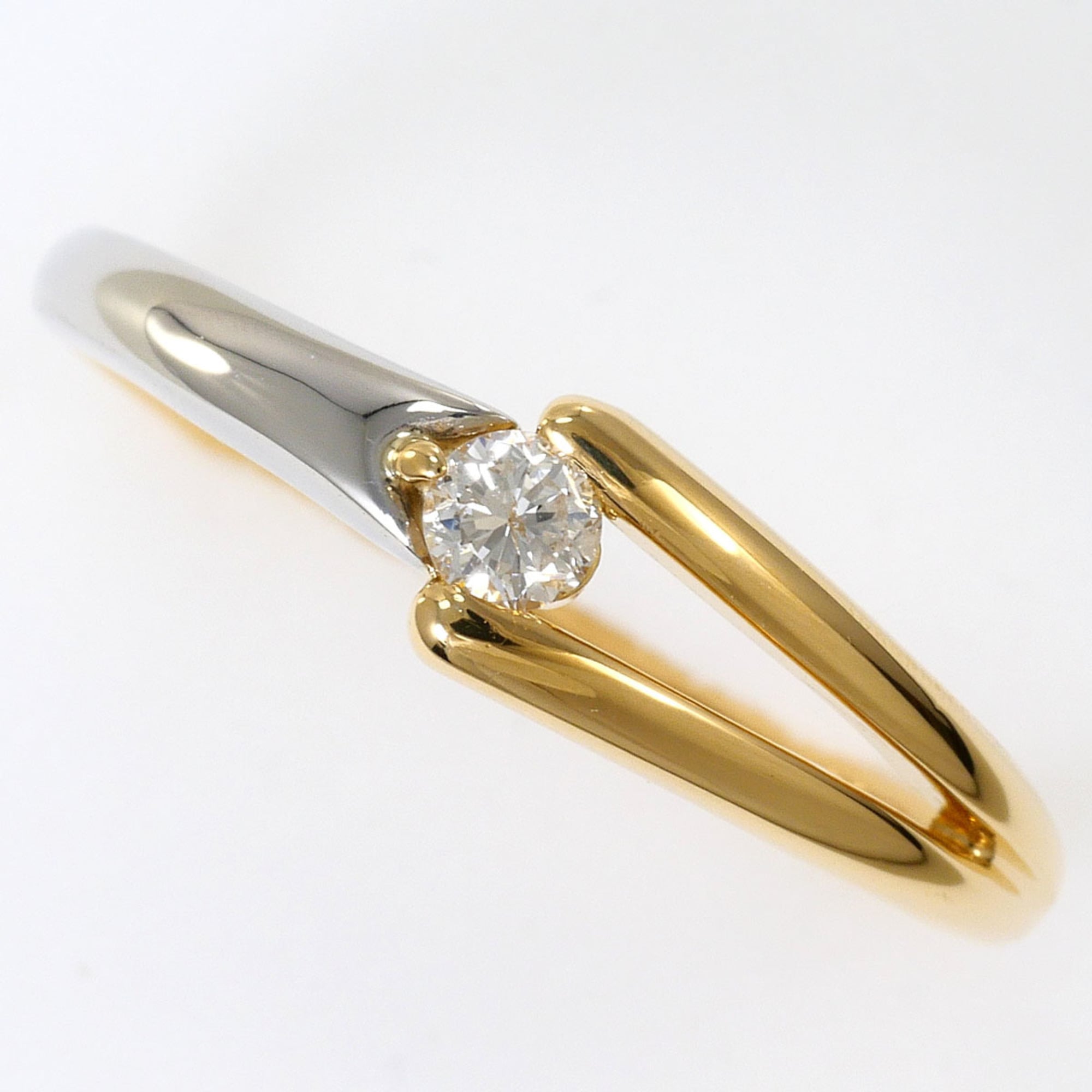Unbranded Platinum Yellow Gold Yellow Gold (18K) Platinum 900 Band Ring (Pre-Owned)
