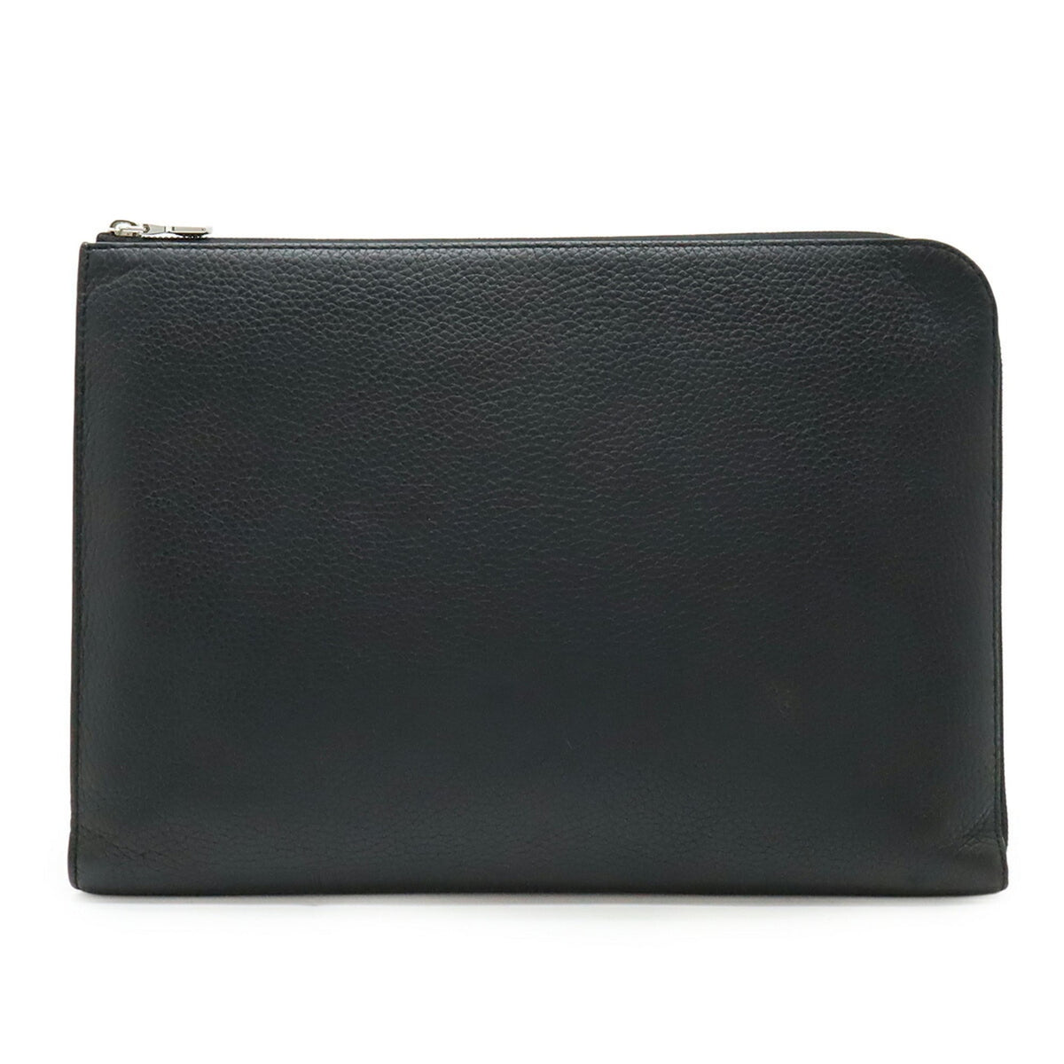Louis Vuitton Black Noir Leather Clutch Bag Pochette (Pre-Owned)