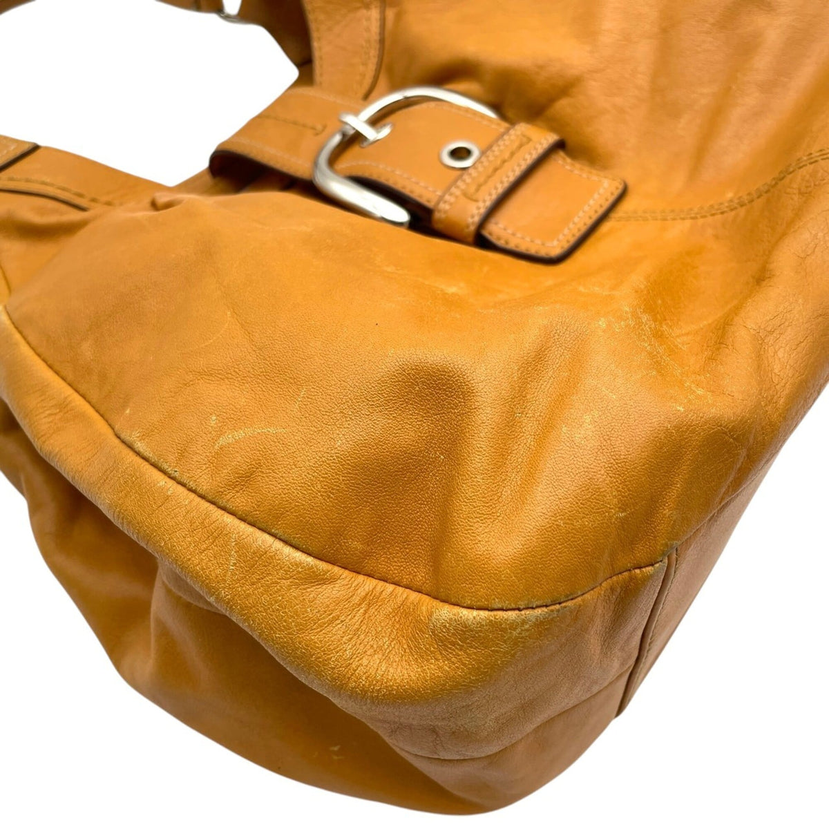 Coach Brown Camel Leather Handbag Shoulder Bag (Pre-Owned)