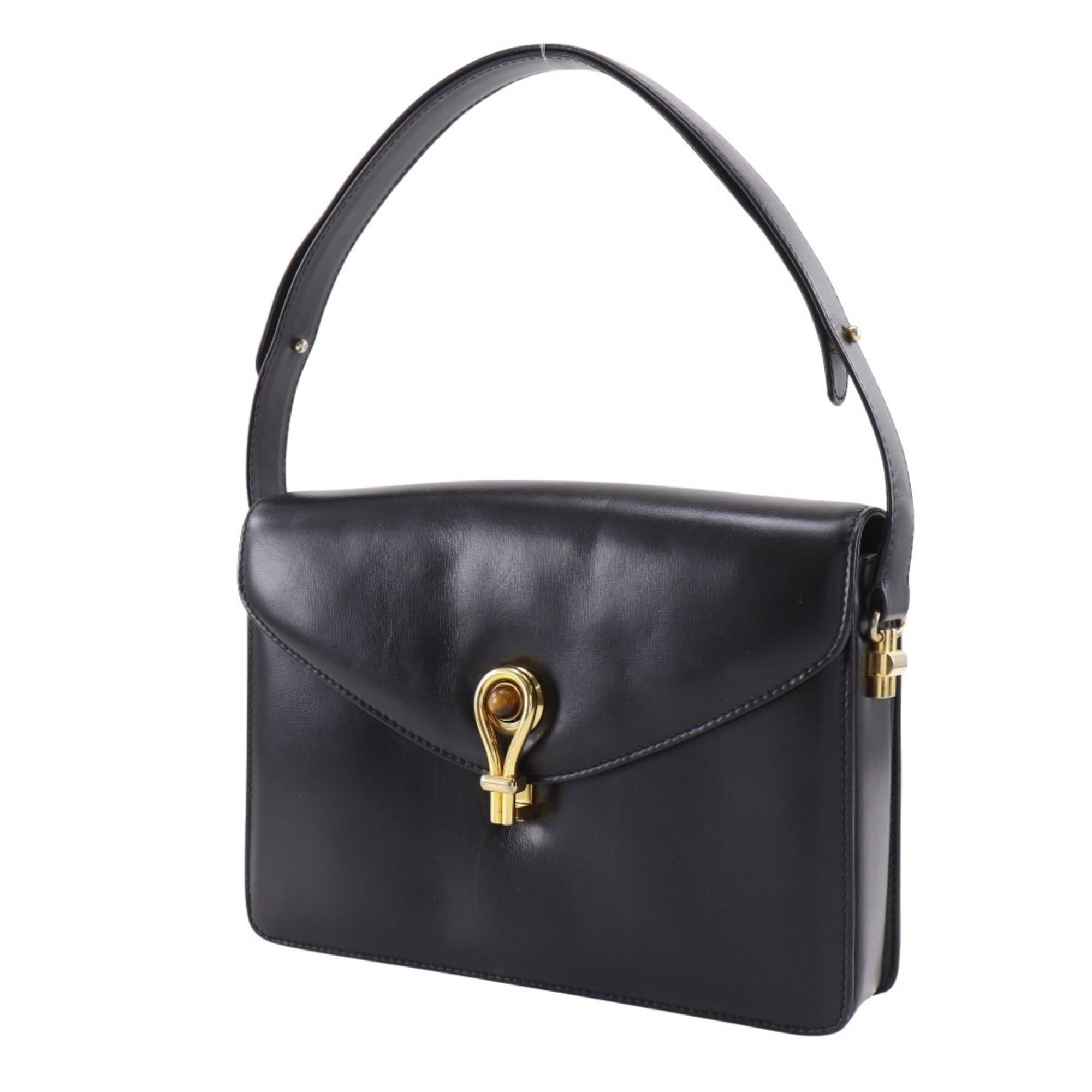Gucci Black Leather Shoulder Bag (Pre-Owned)