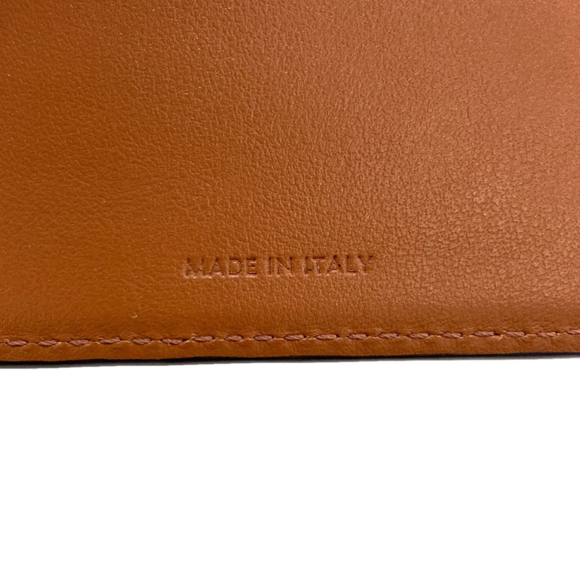 Celine Dark Brown Leather Wallet (Bi-Fold) (Pre-Owned)