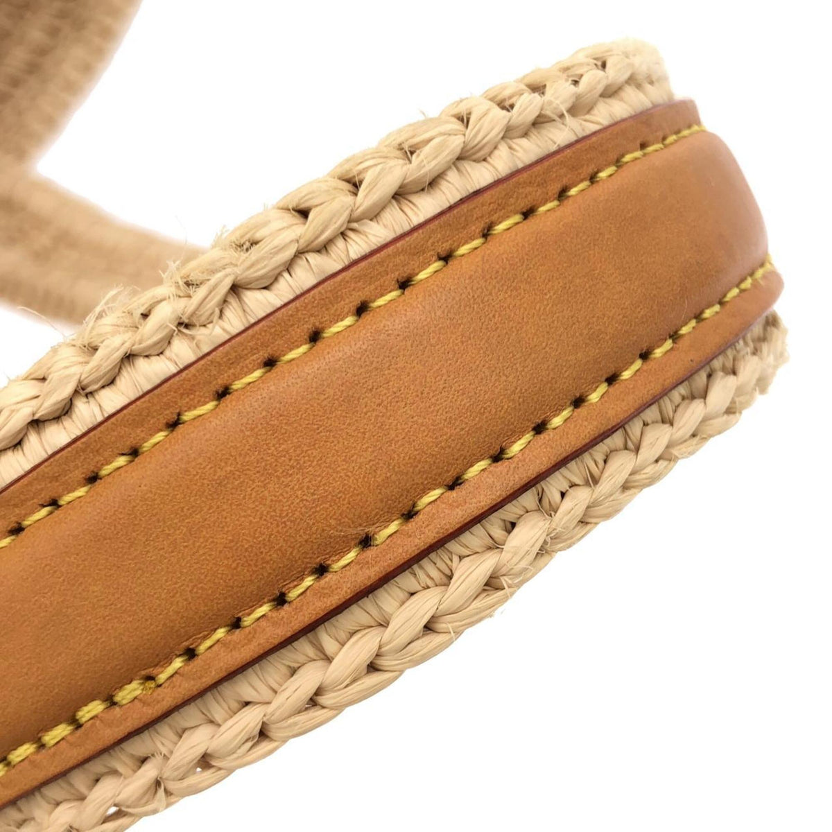 Louis Vuitton Beige Natural Raffia Handbag (Pre-Owned)