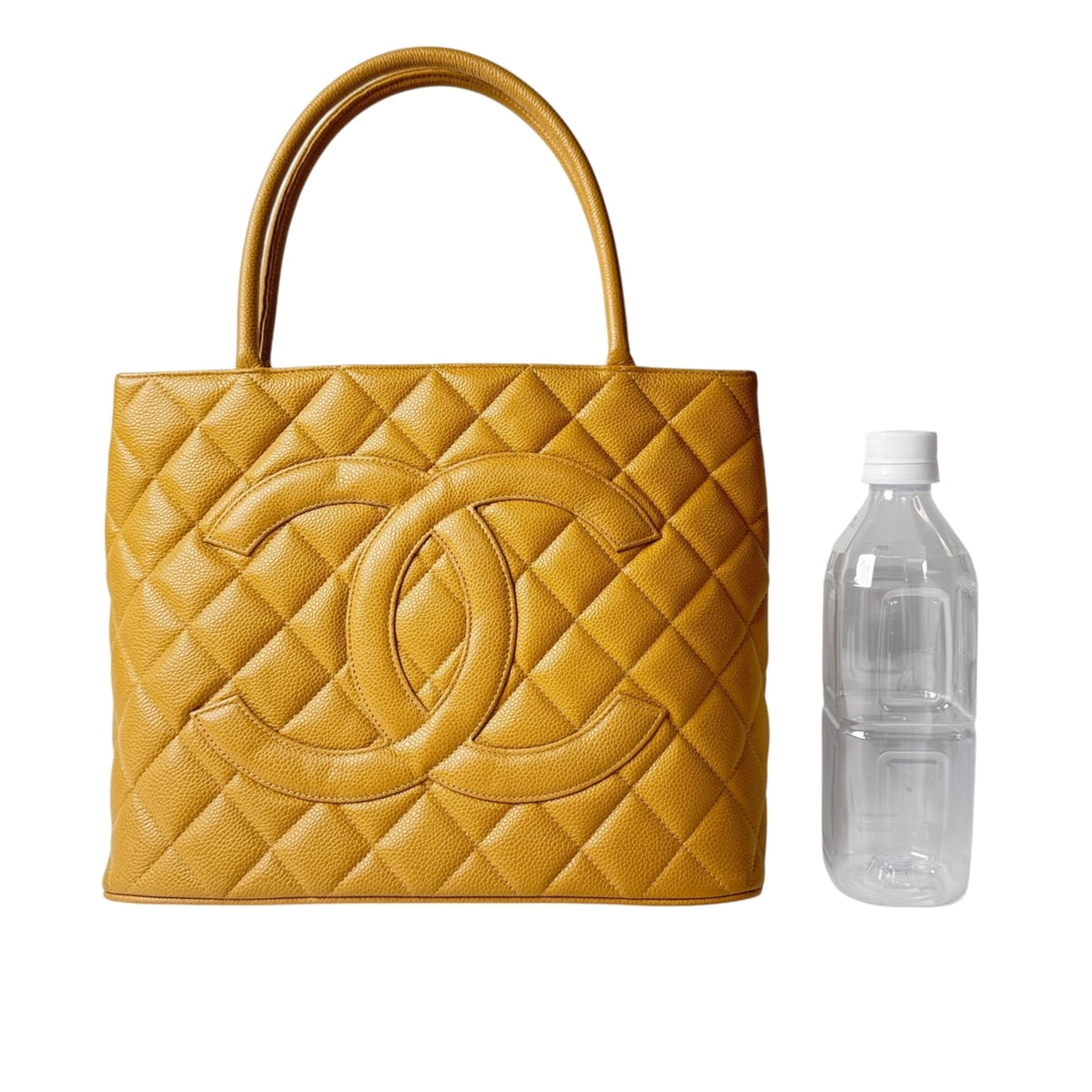 Chanel Beige Grained Calfskin Tote Bag (Pre-Owned)