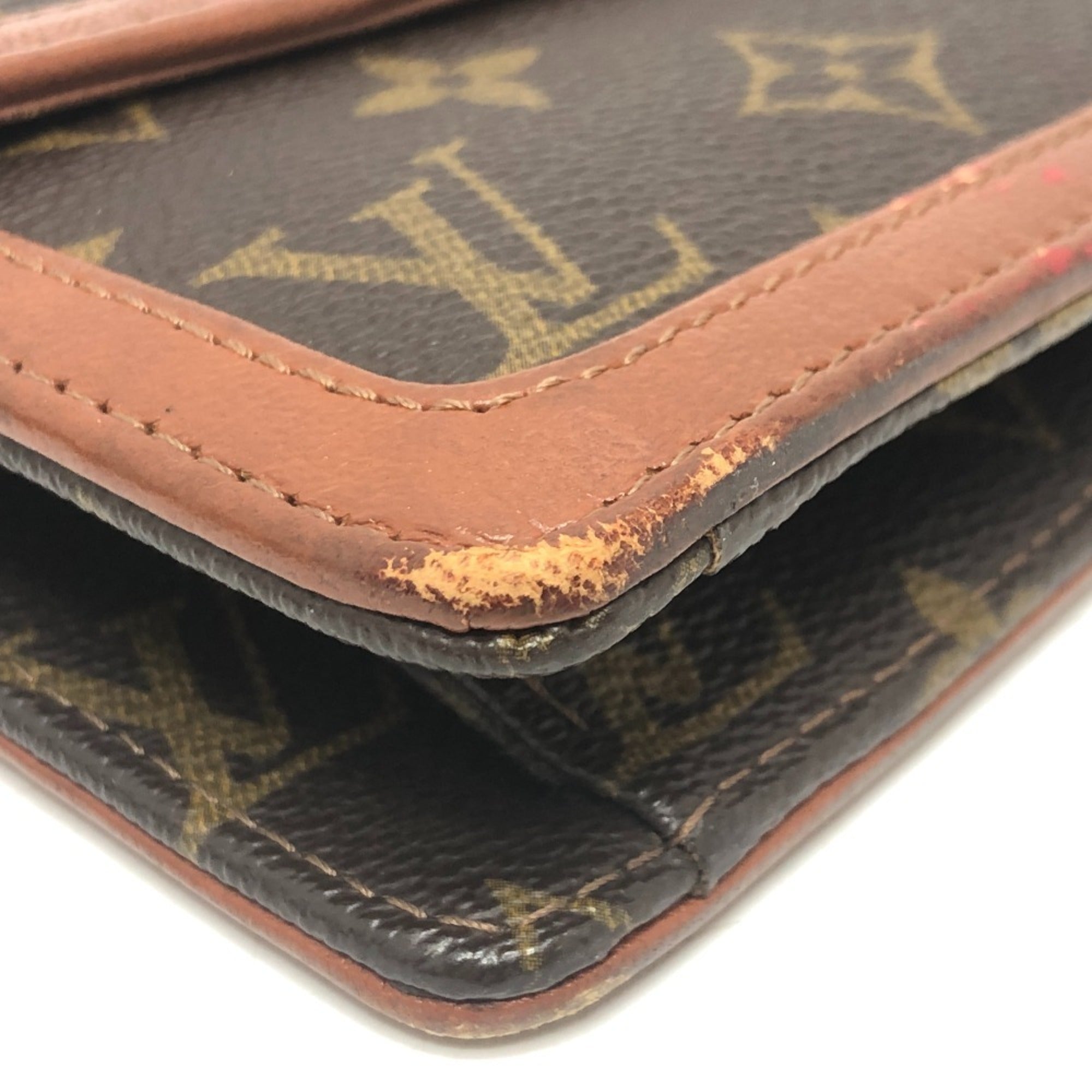 Louis Vuitton Brown Monogram Clutch Bag Pochette Pouch (Pre-Owned)