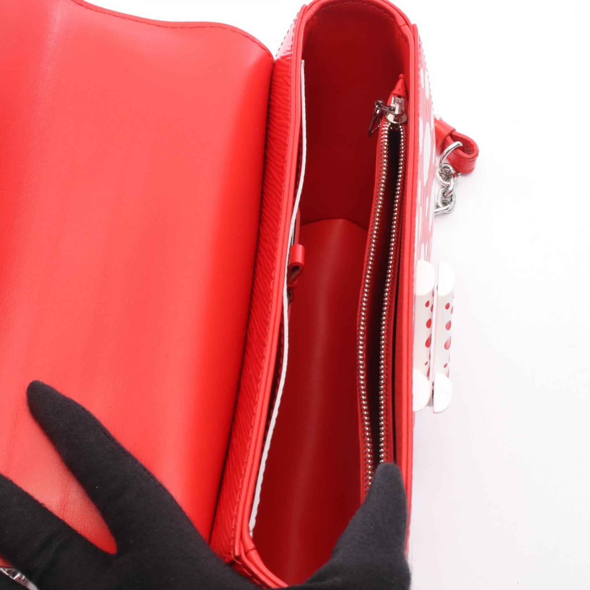 Louis Vuitton Red Color Rouge White Epi Leather Handbag Shoulder Bag (Pre-Owned)